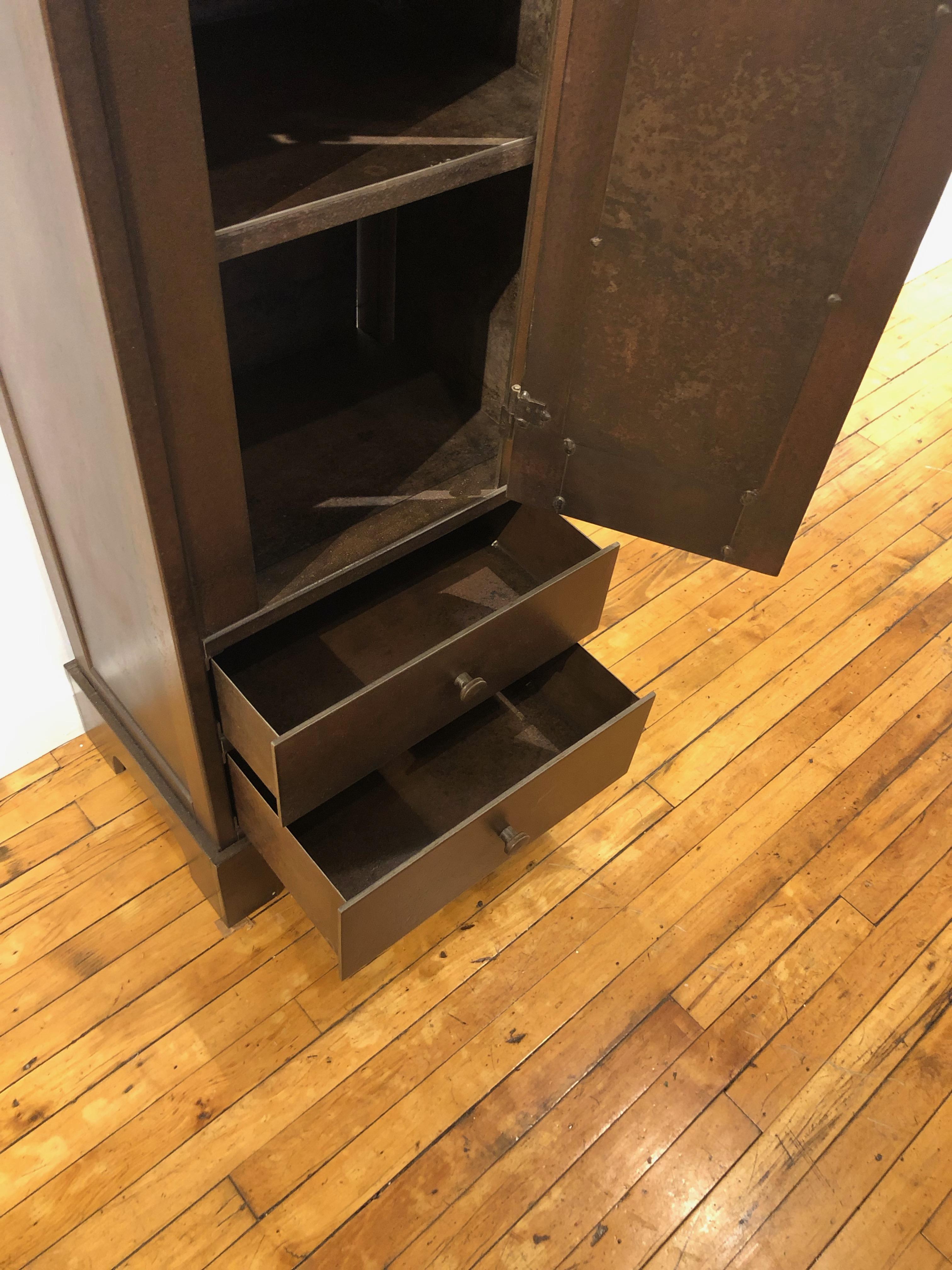 vintage tall cupboard