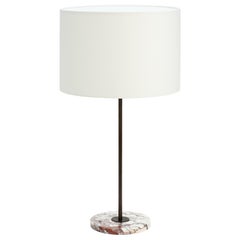 Tall Calacatta Viola Marble Mayfair Table Lamp by CTO Lighting