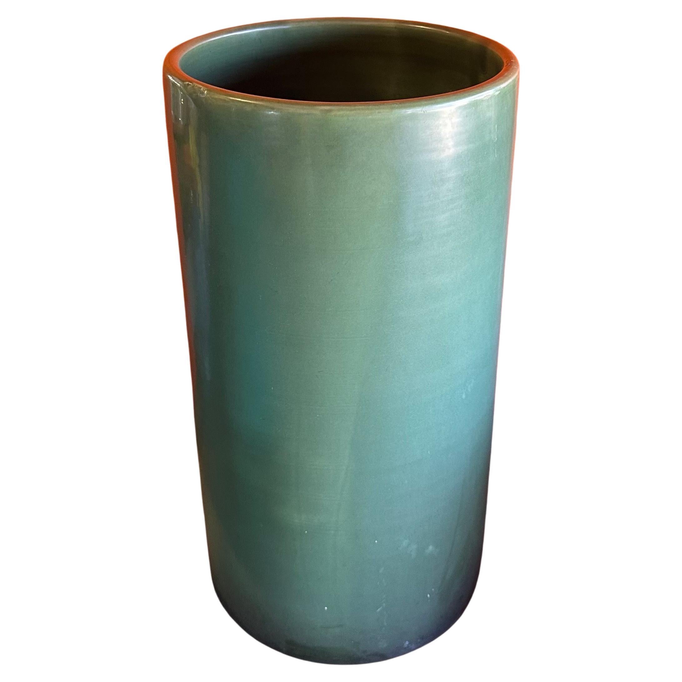 Tall California Design MCM Ceramic Planter in the Style of Gainey For Sale