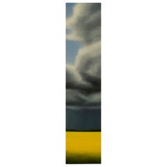 "Tall Canola Sky" Yellow, Blue, Oil Landscape by Storm Chaser Ian Sheldon