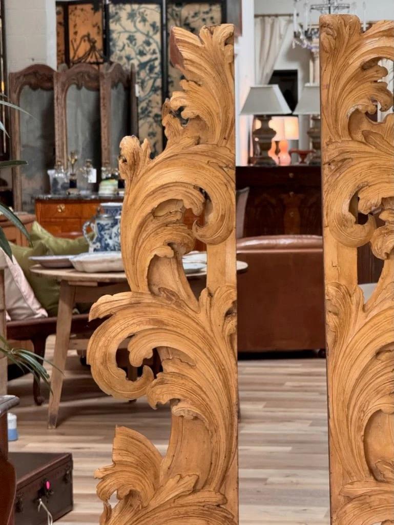 Tall carved, gilded fragments, French, on stands For Sale 3