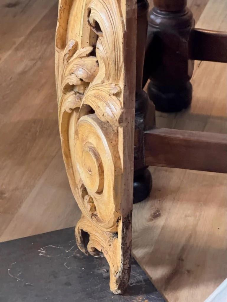 Tall carved, gilded fragments, French, on stands For Sale 4