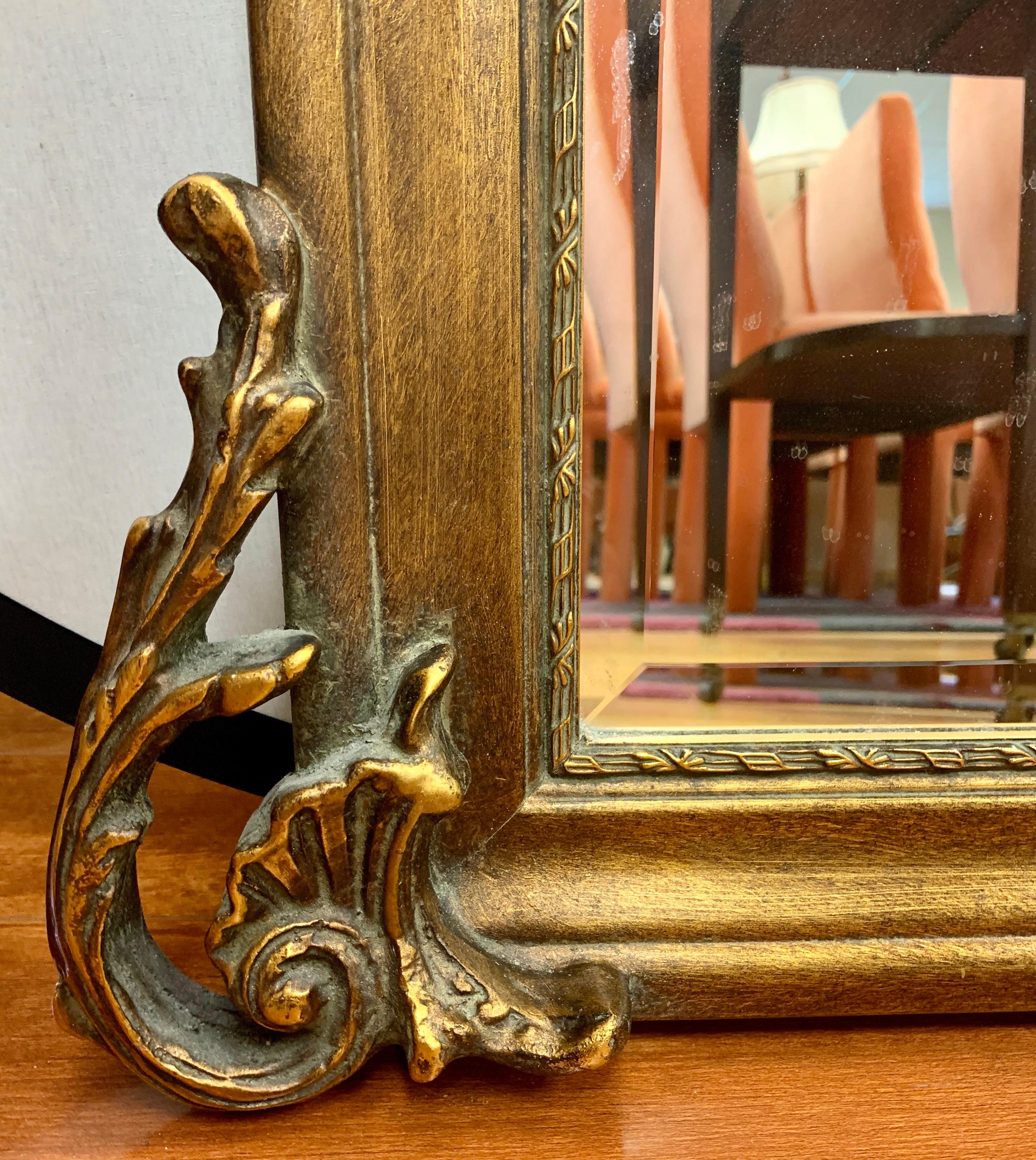 carved floor mirror