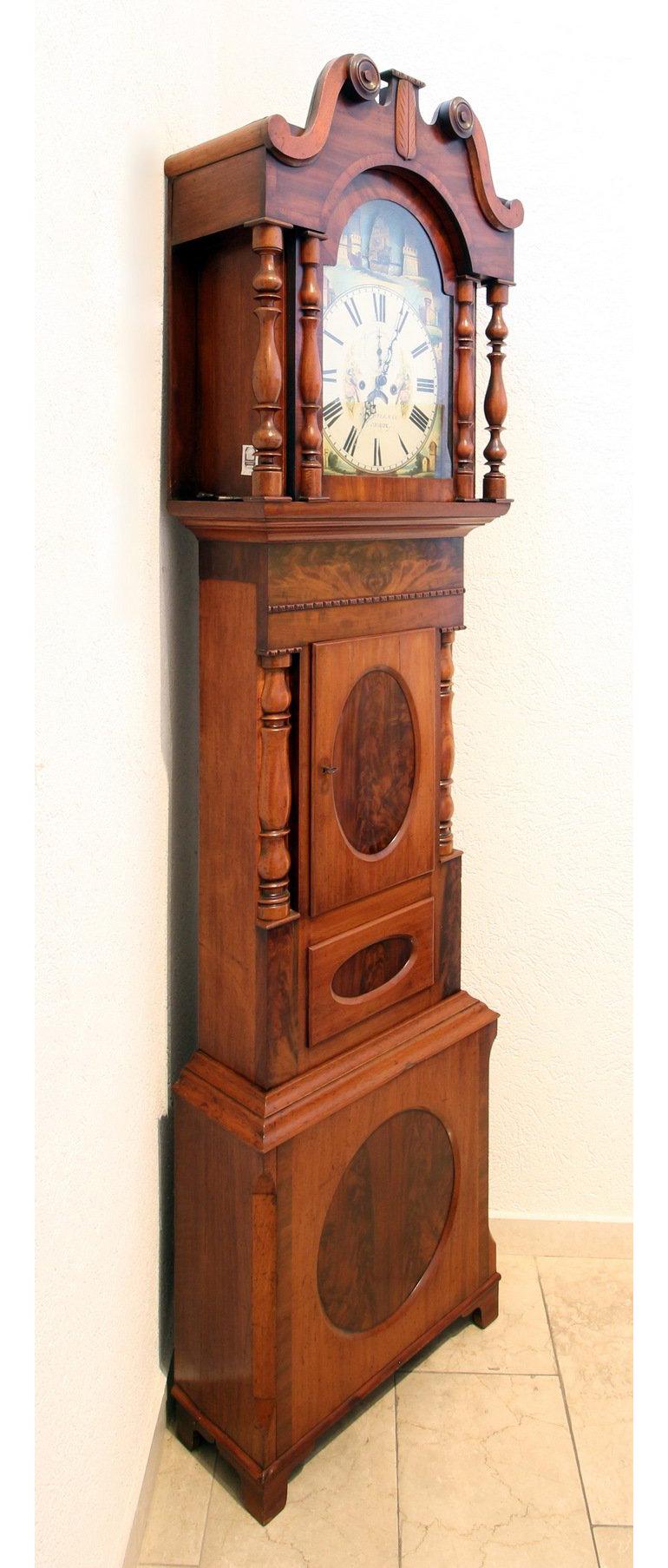 Early Victorian Tall Case Clock, Bristol, England, circa 1830, Victorian For Sale