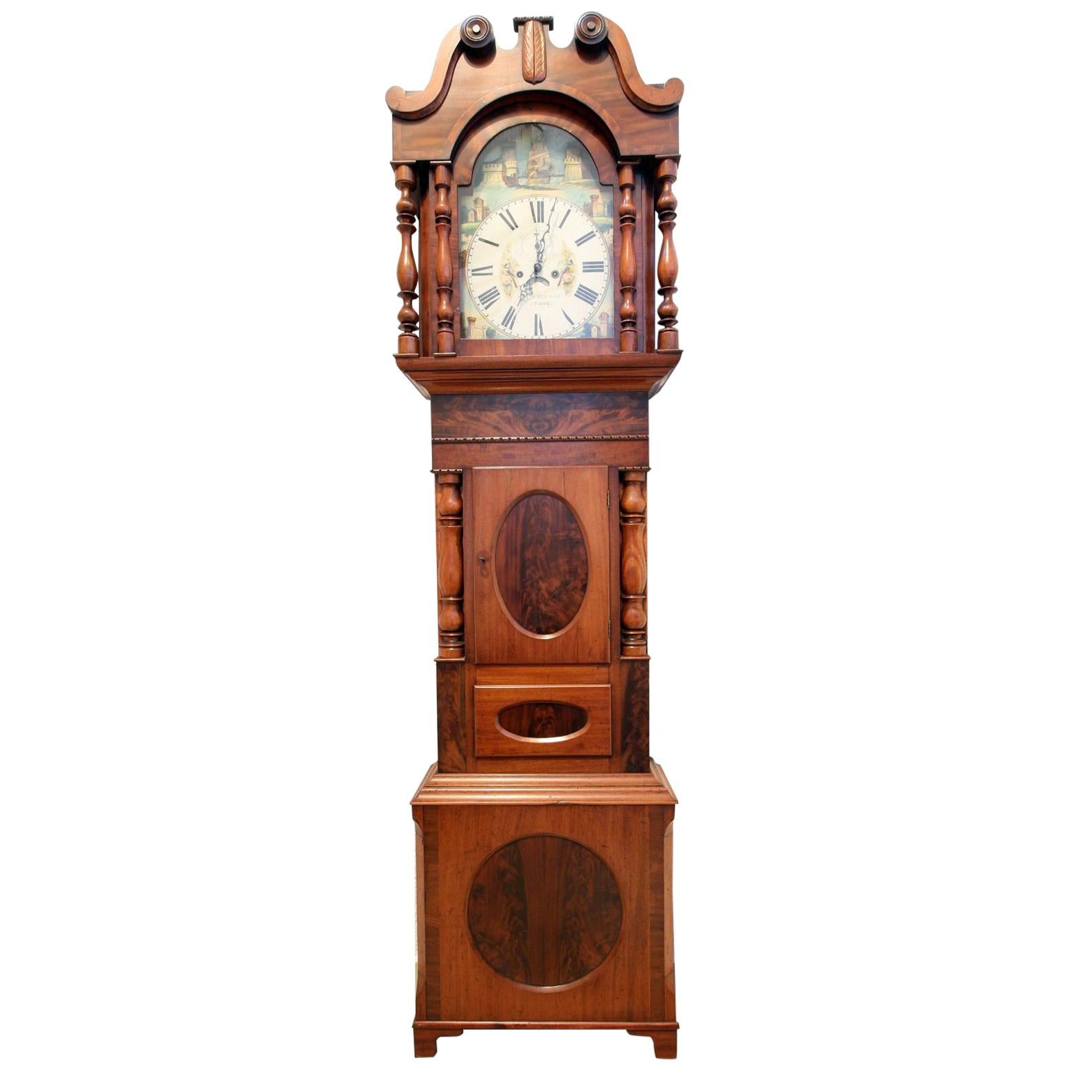 Orologio a cassa alta, Bristol, Inghilterra, 1830 circa, Vittoriano