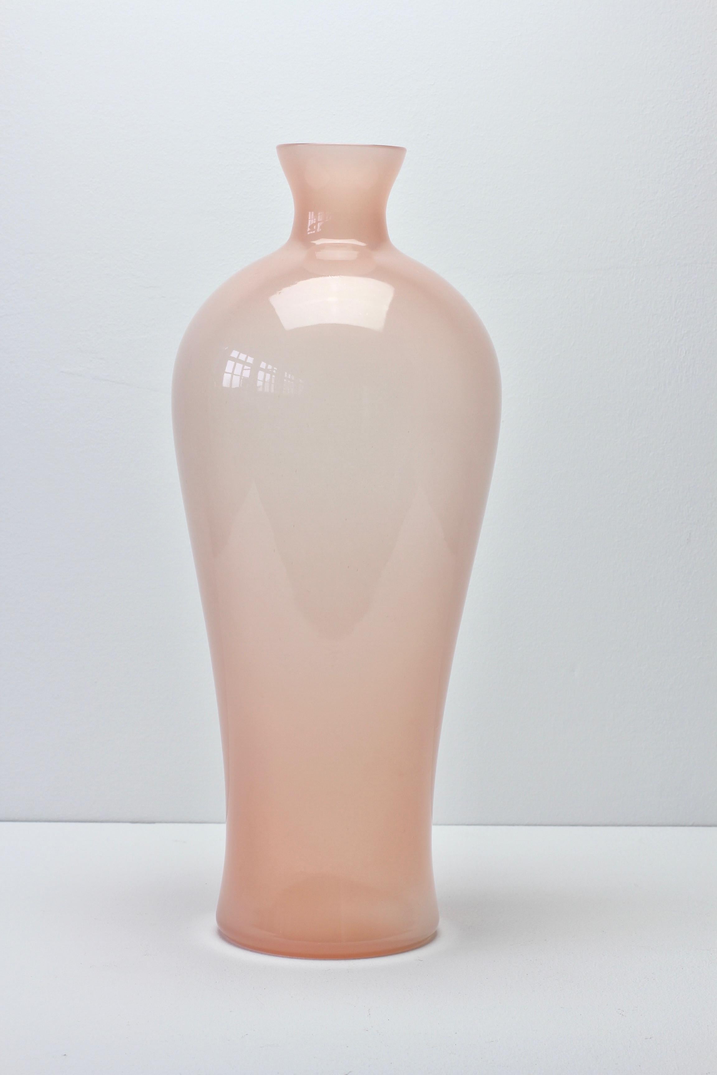 tall pink vase
