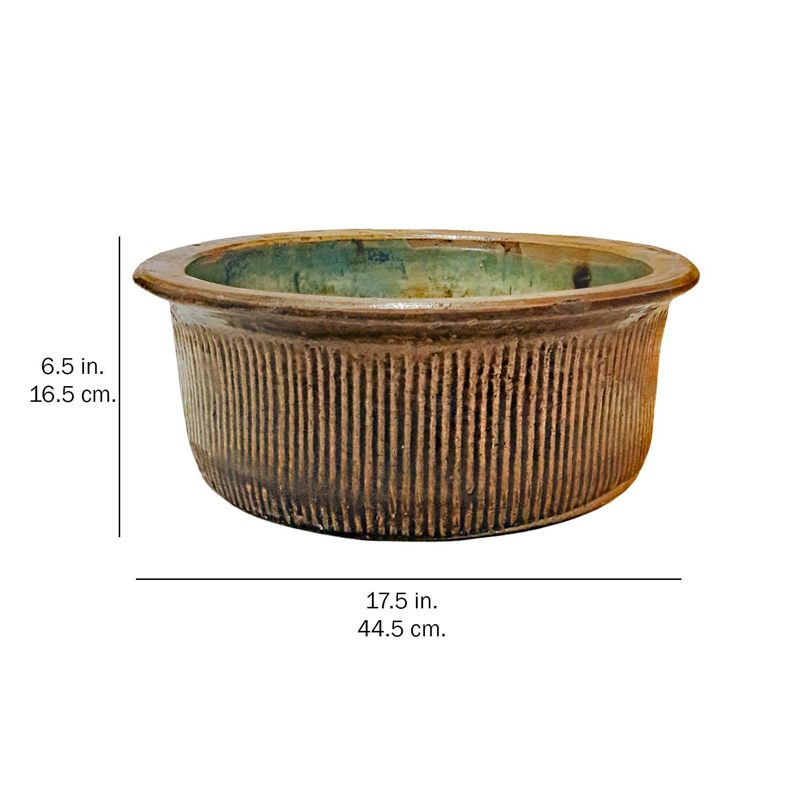 Ciotola in ceramica dall'Indonesia, metà del XX secolo in vendita 1