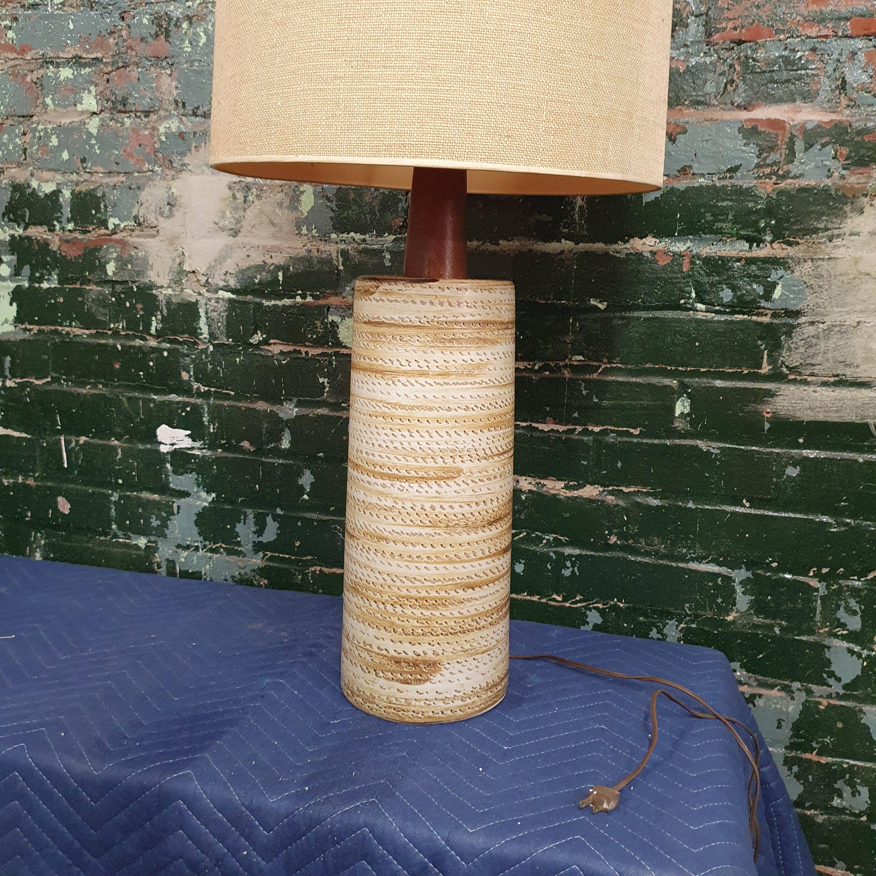 Tall Ceramic Table Lamp by Jane and Gordon Martz of Marshall Studios For Sale 5