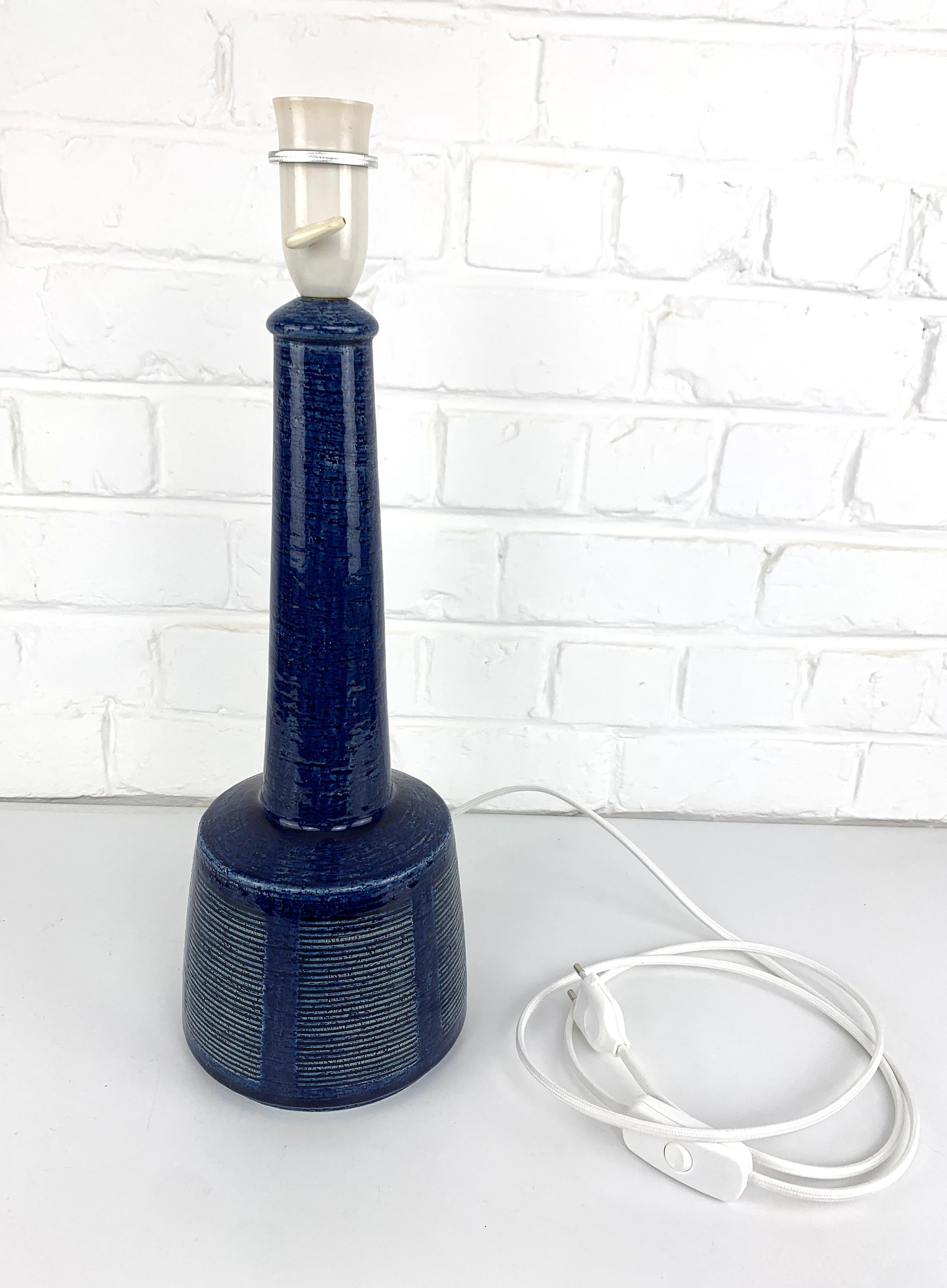 Tall Ceramic table lamp by Palshus, Denmark, design by Esben Klint for Le Klint 9