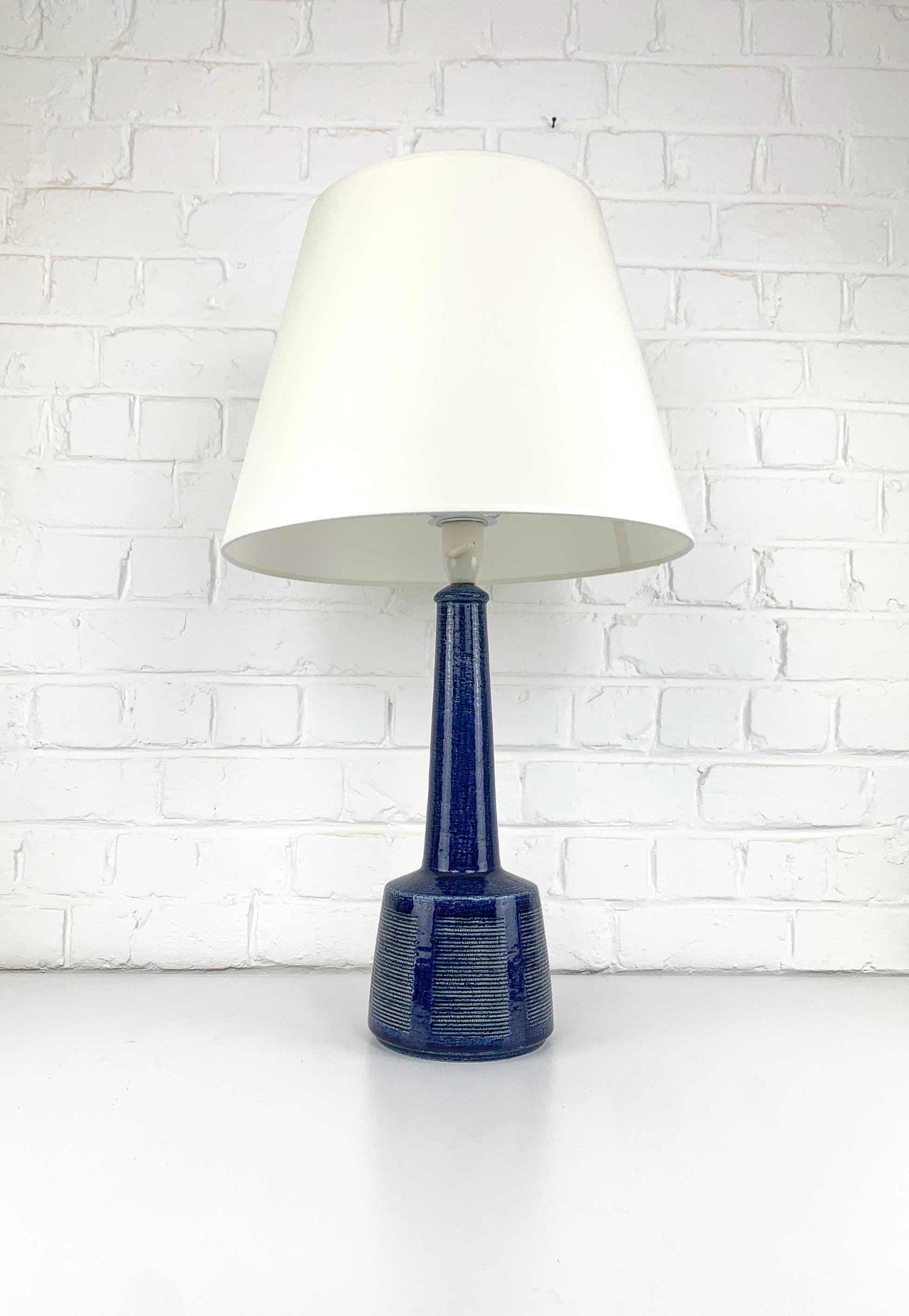 Glazed Tall Ceramic table lamp by Palshus, Denmark, design by Esben Klint for Le Klint