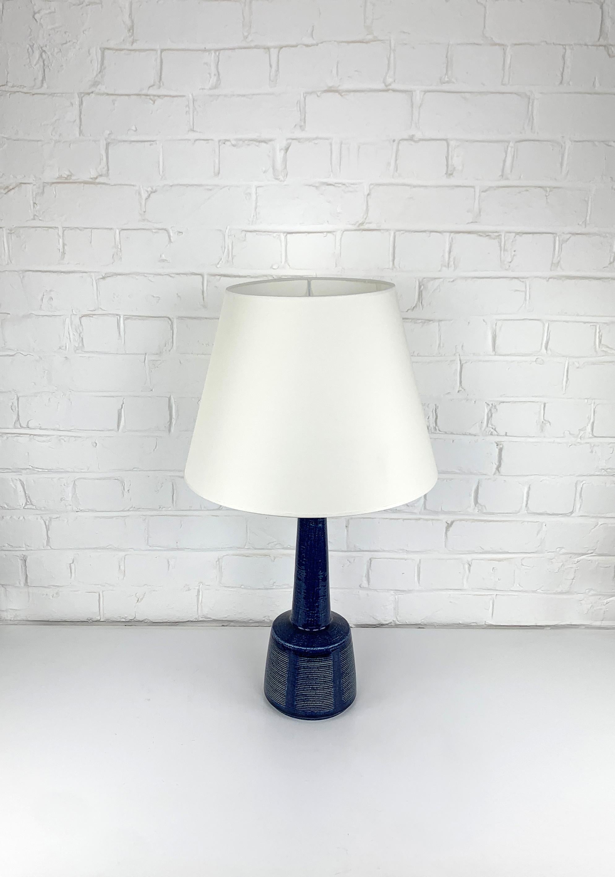 Tall Ceramic table lamp by Palshus, Denmark, design by Esben Klint for Le Klint In Good Condition In Vorst, BE