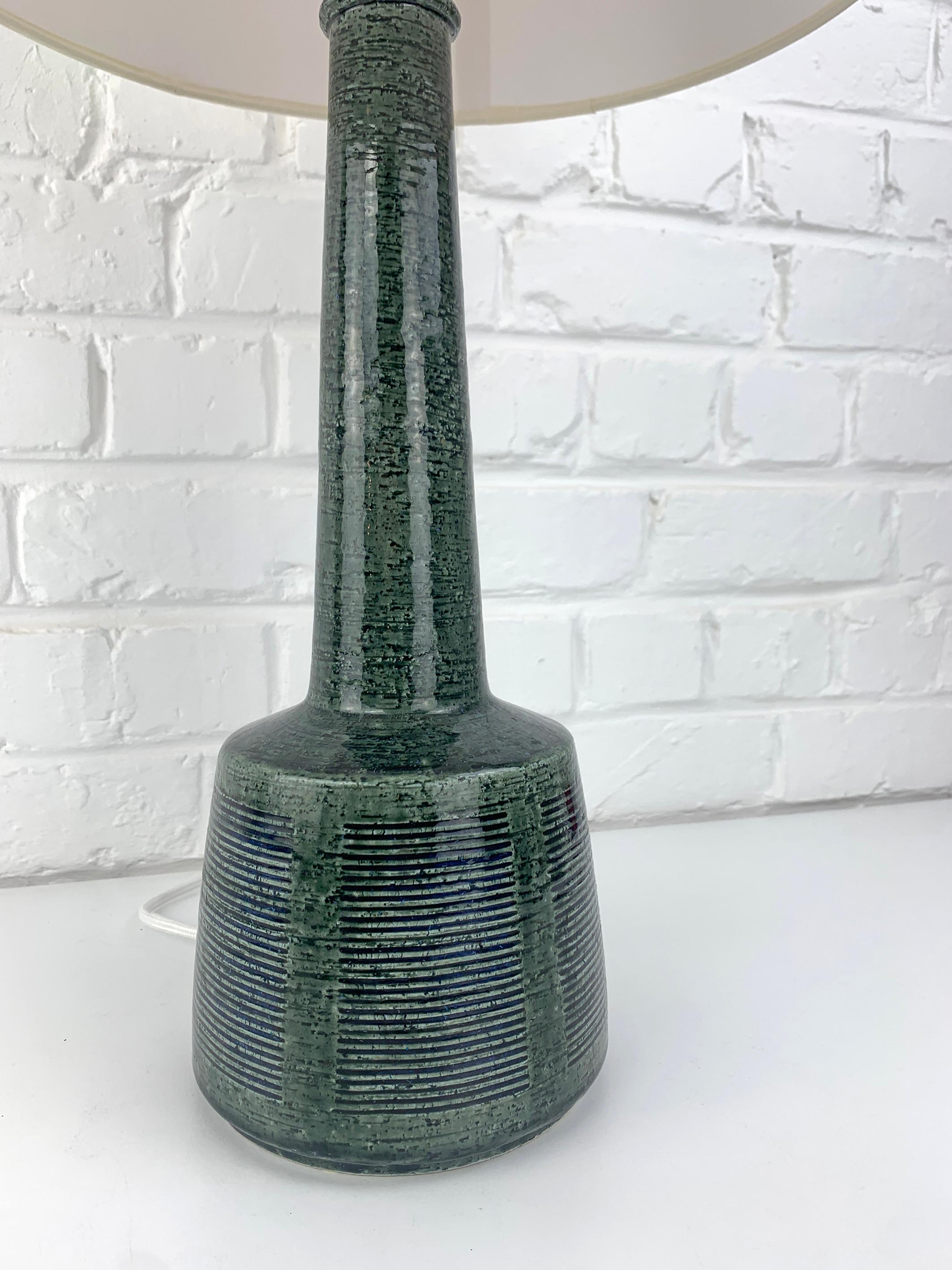 Tall Ceramic table lamp by Palshus, Denmark, design by Esben Klint for Le Klint For Sale 1