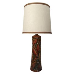 Tall Ceramic Table Lamp, by Rolf Tiemroth, Norway, 1970s