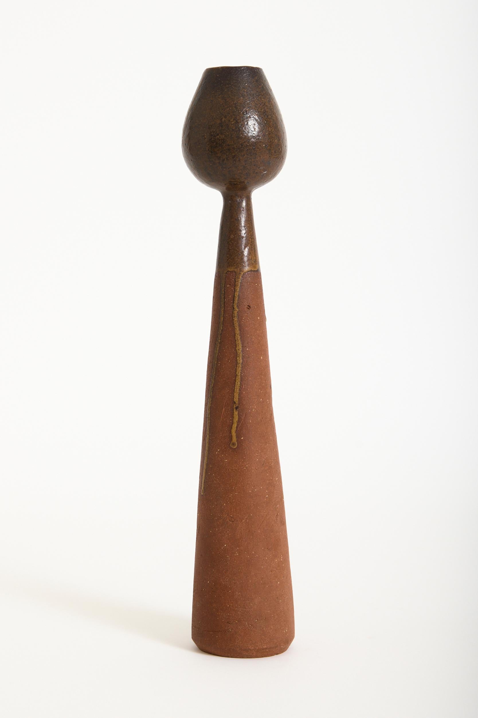 French Tall Ceramic Vase For Sale
