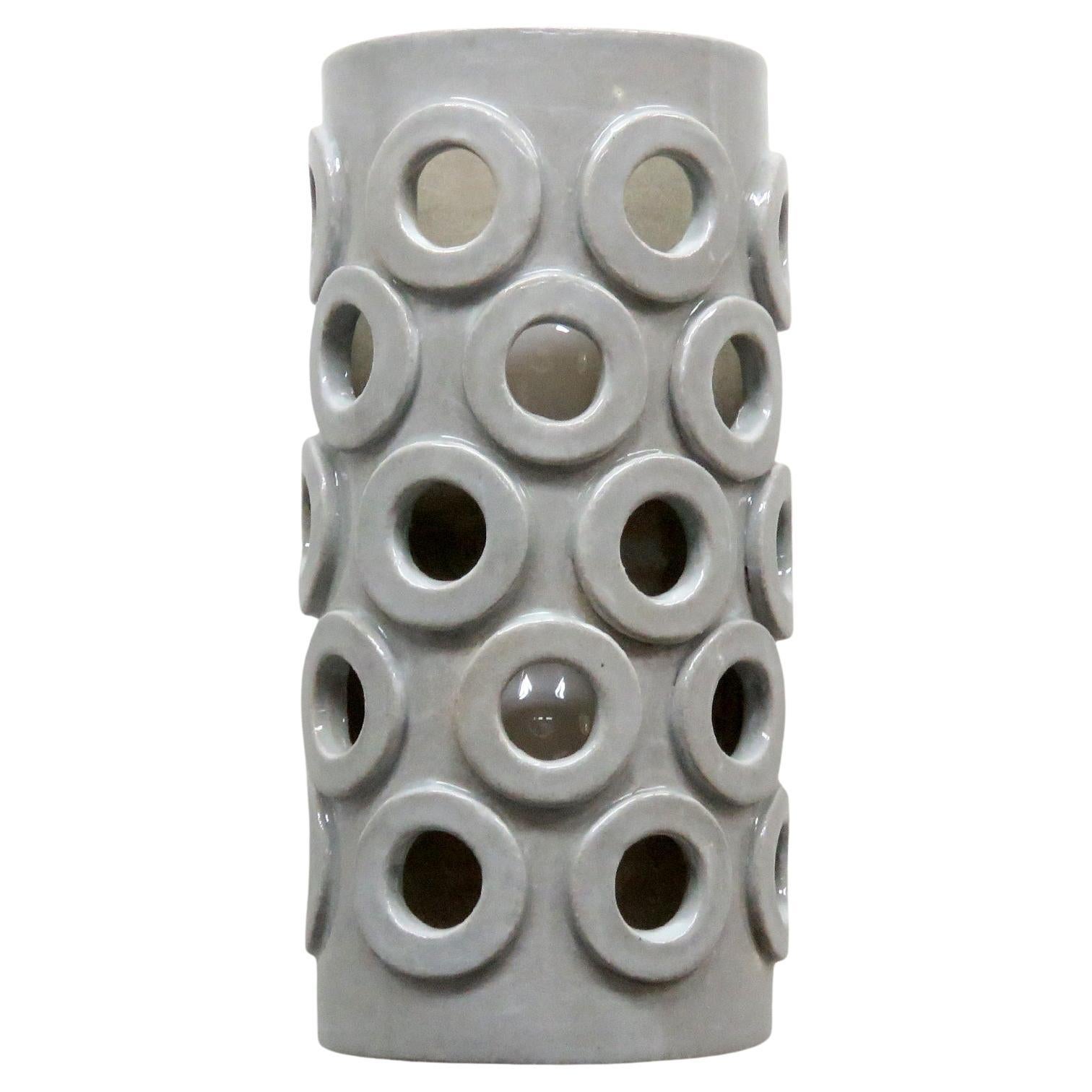 Tall Ceramic Wall Light No.51 by Heather Levine For Sale