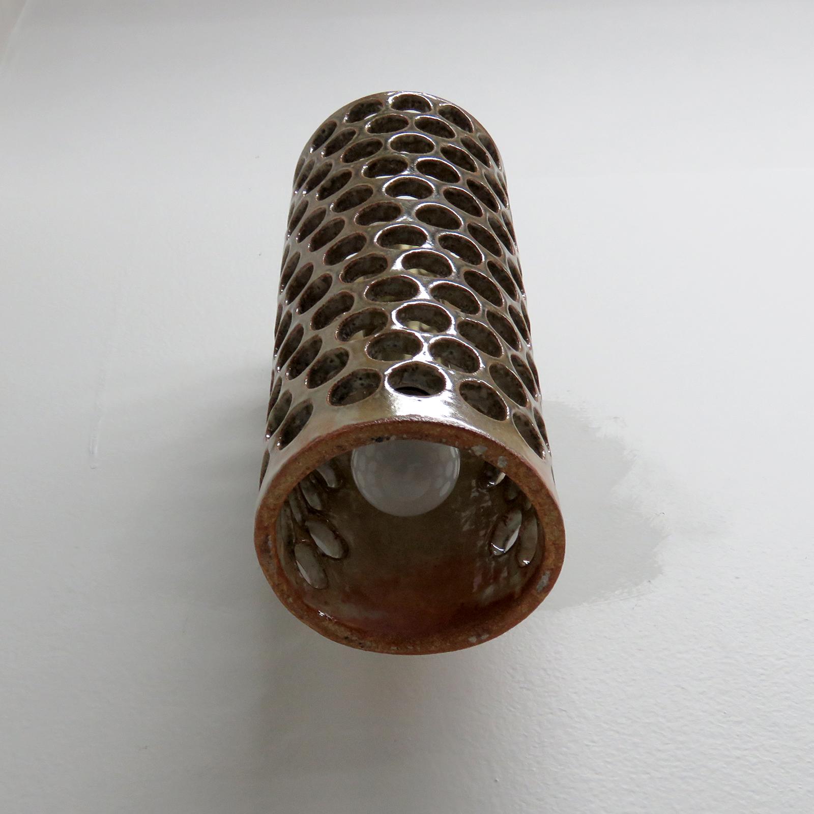 American Tall Ceramic Wall Light No.52 by Heather Levine For Sale