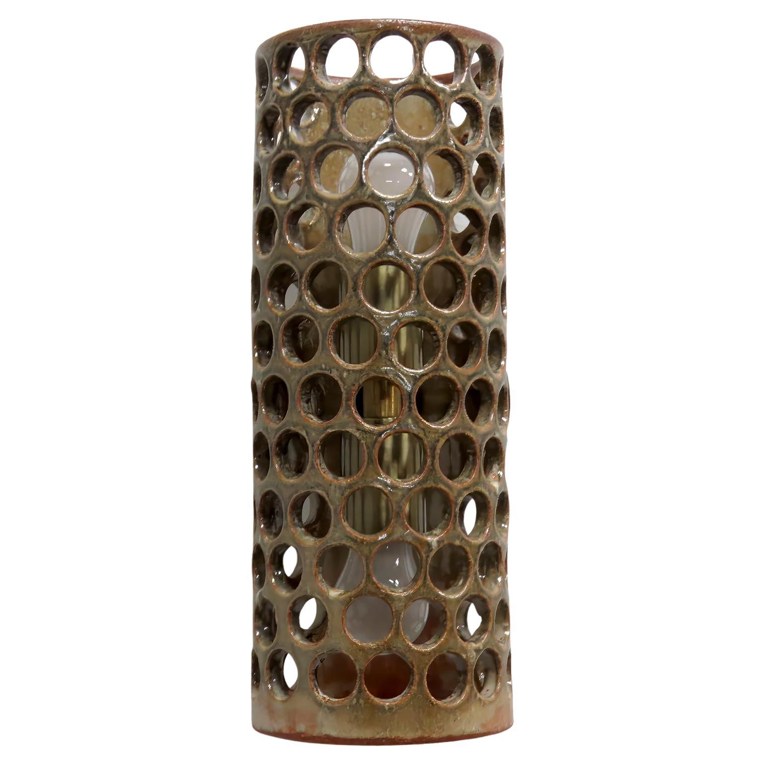 Tall Ceramic Wall Light No.52 by Heather Levine For Sale