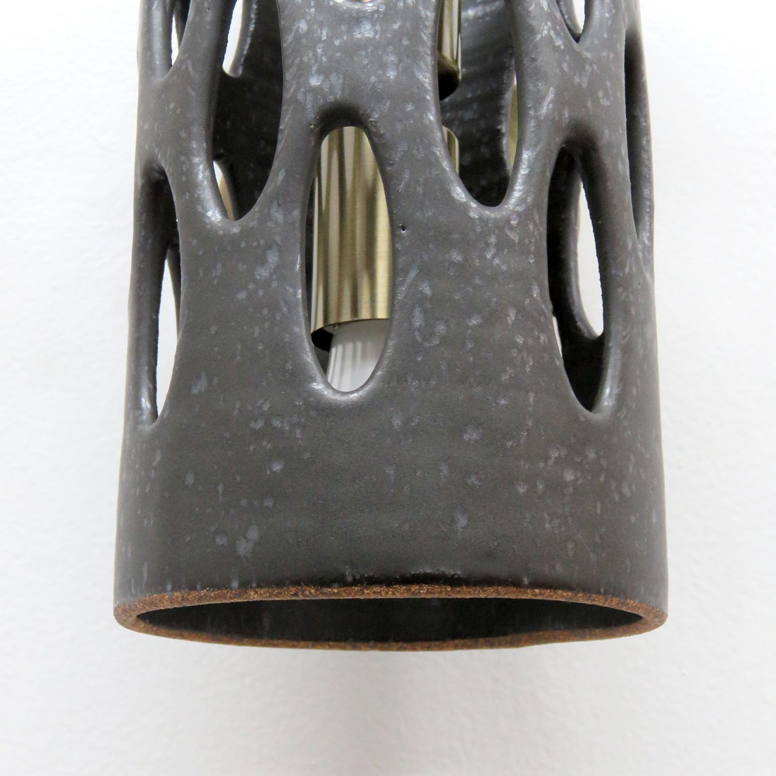 Contemporary Tall Ceramic Wall Light No.54 by Heather Levine For Sale