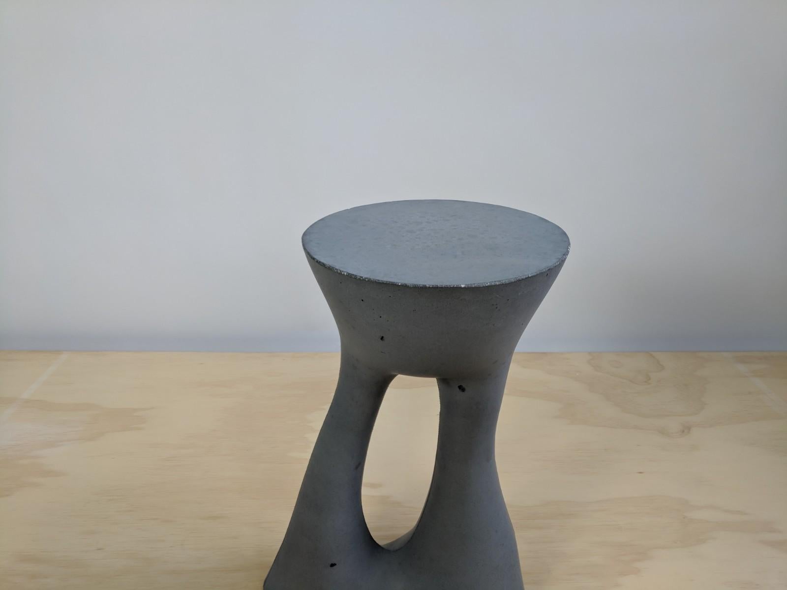 Tall Charcoal Kreten Side Table from Souda, Factory 2nd In Good Condition In Brooklyn, NY