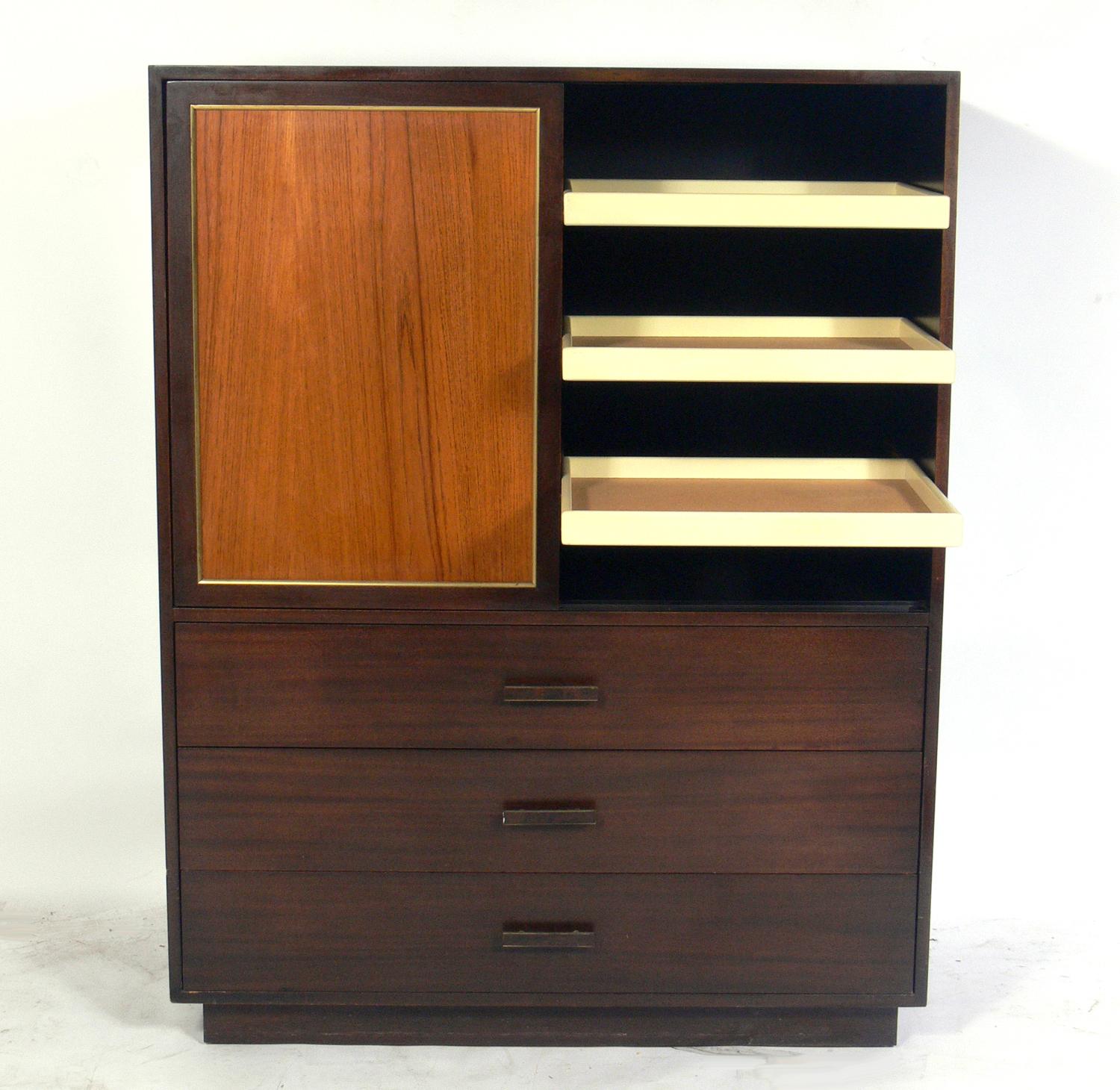 Mid-Century Modern Tall Chest by Harvey Probber