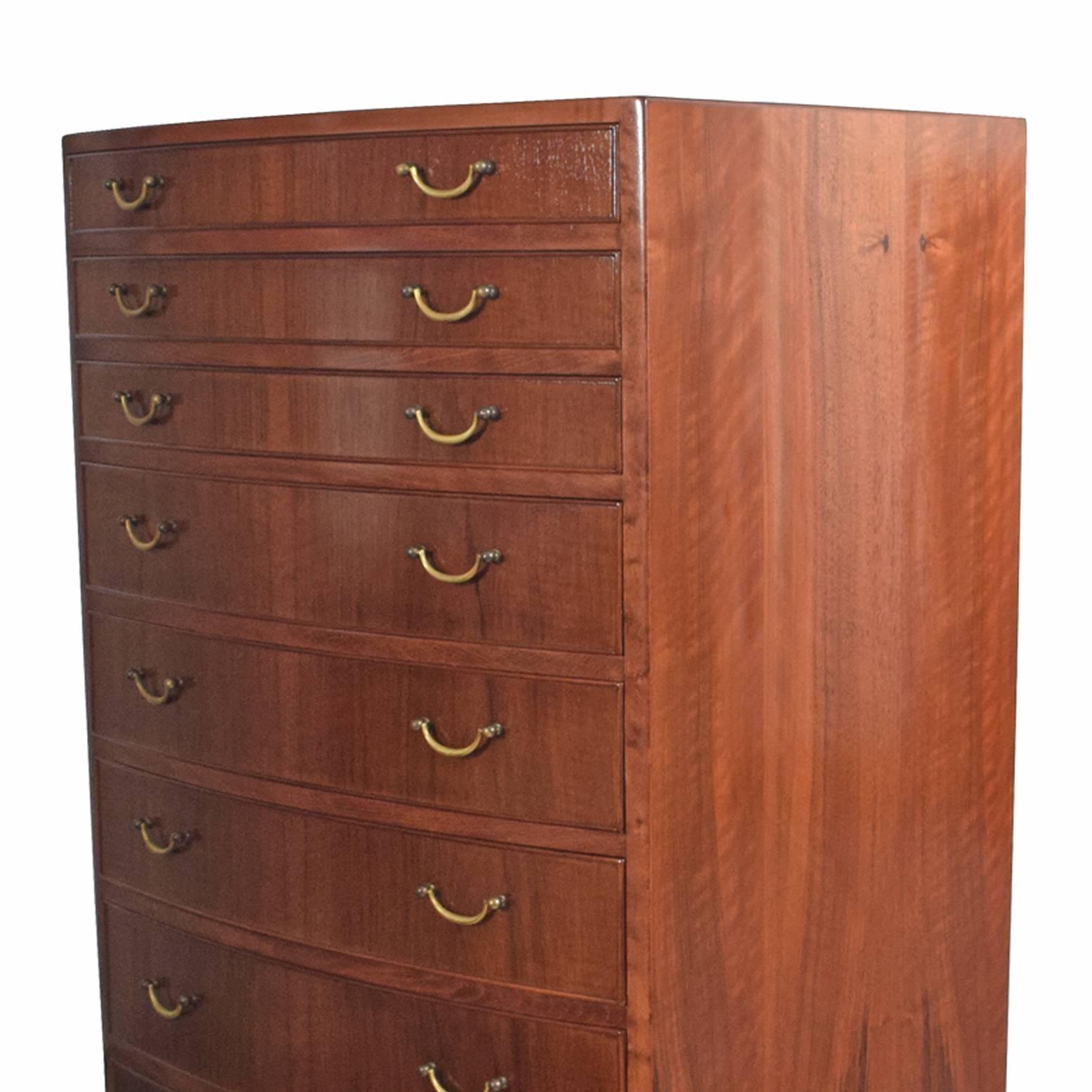 Danish Tall Chest of Drawers by Ole Wanscher