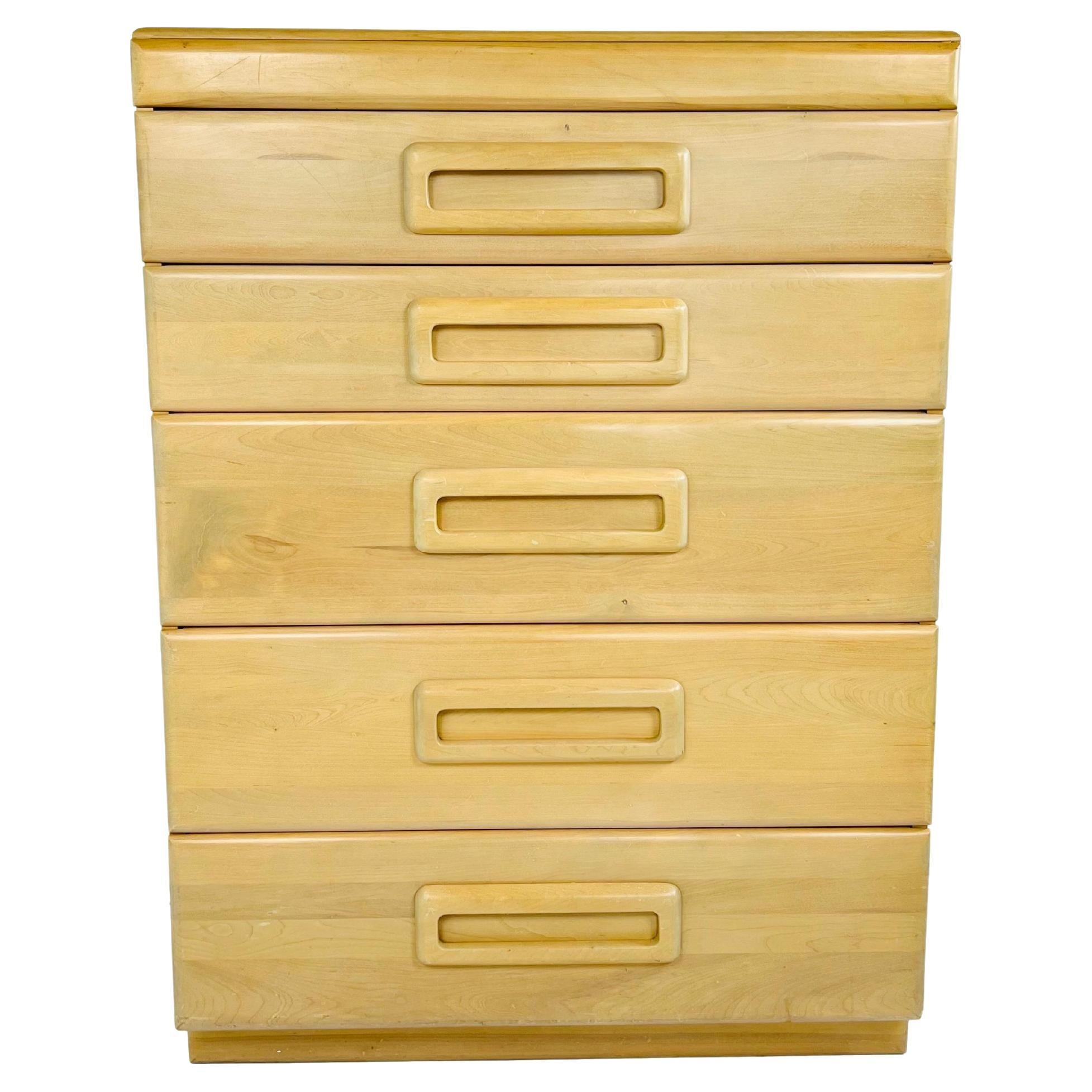 Tall Chest of Drawers/Dresser by Russel Wright for Conant Ball For Sale