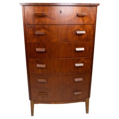 Tall Chest of Drawers in Teak of Danish Design from the 1960s