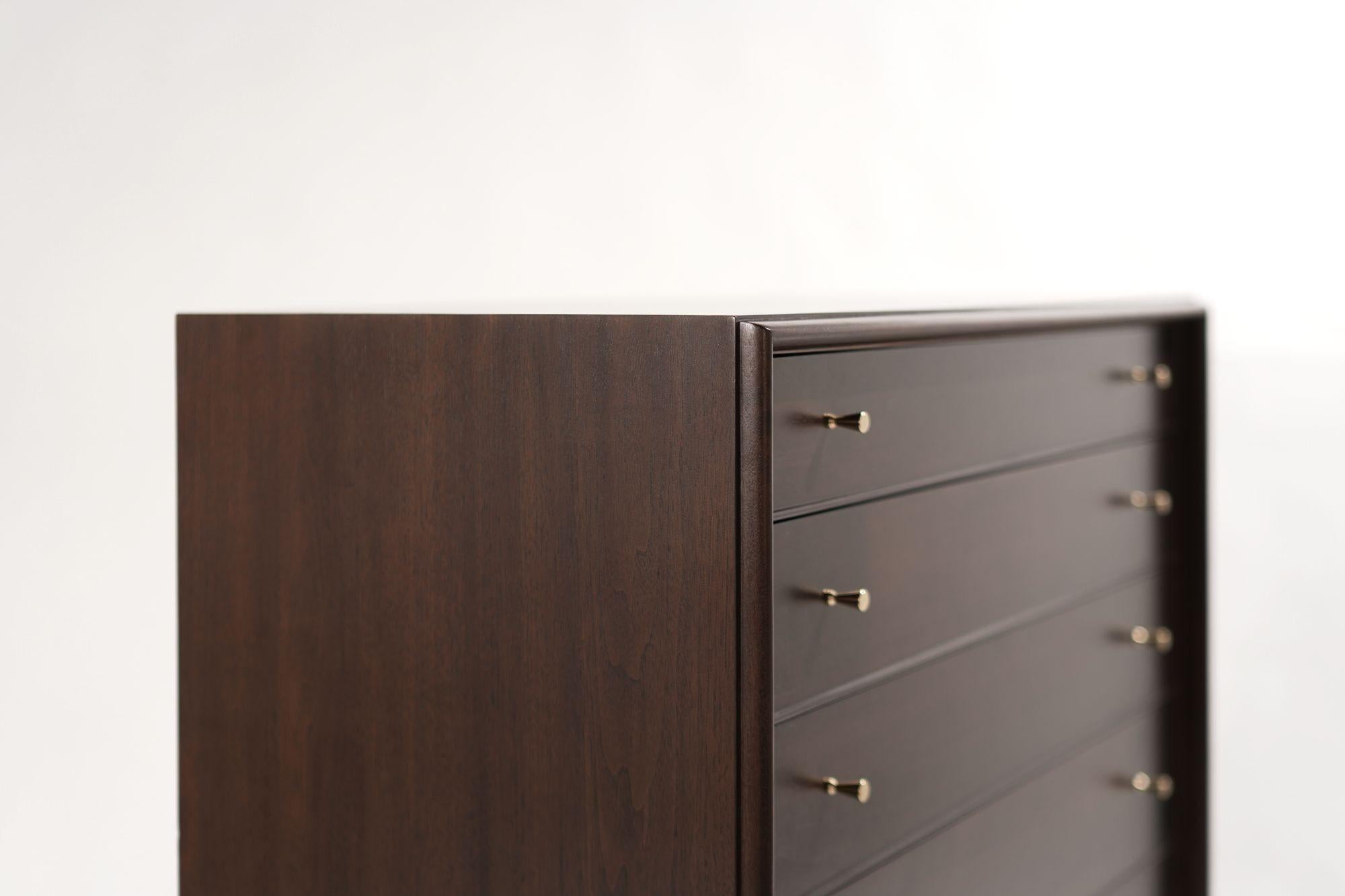 Tall Chest of Drawers in Walnut by Paul Frankl, C. 1950s 4