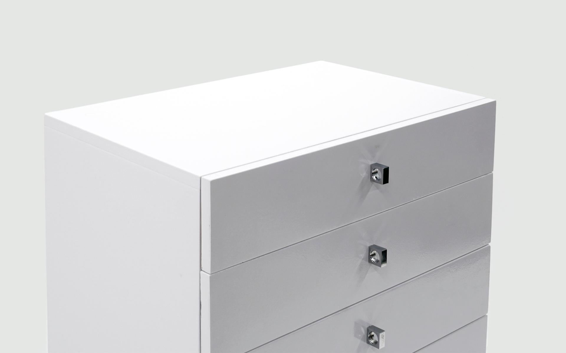 white tall chest of drawers