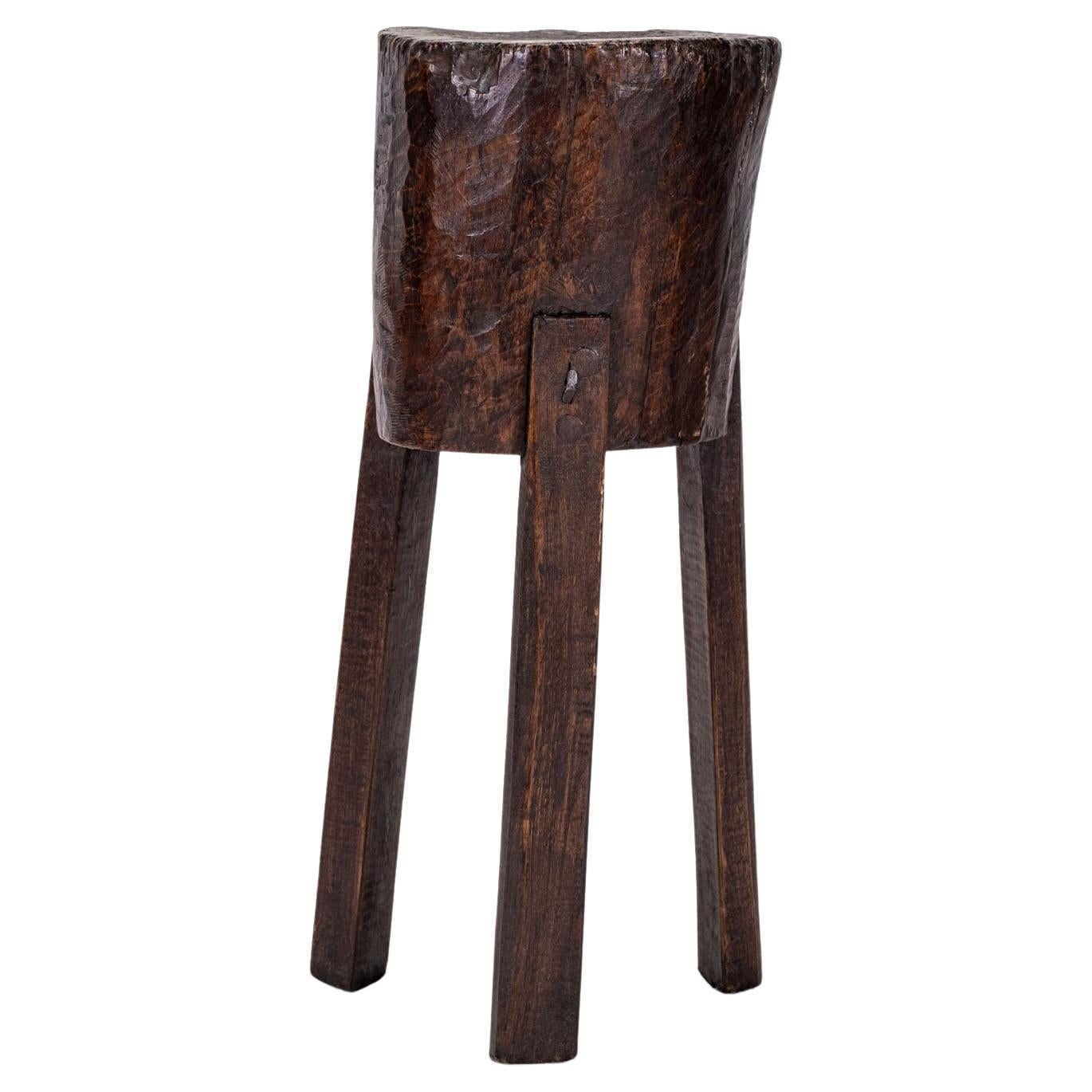 Tall Chestnut Butcher Block Stand