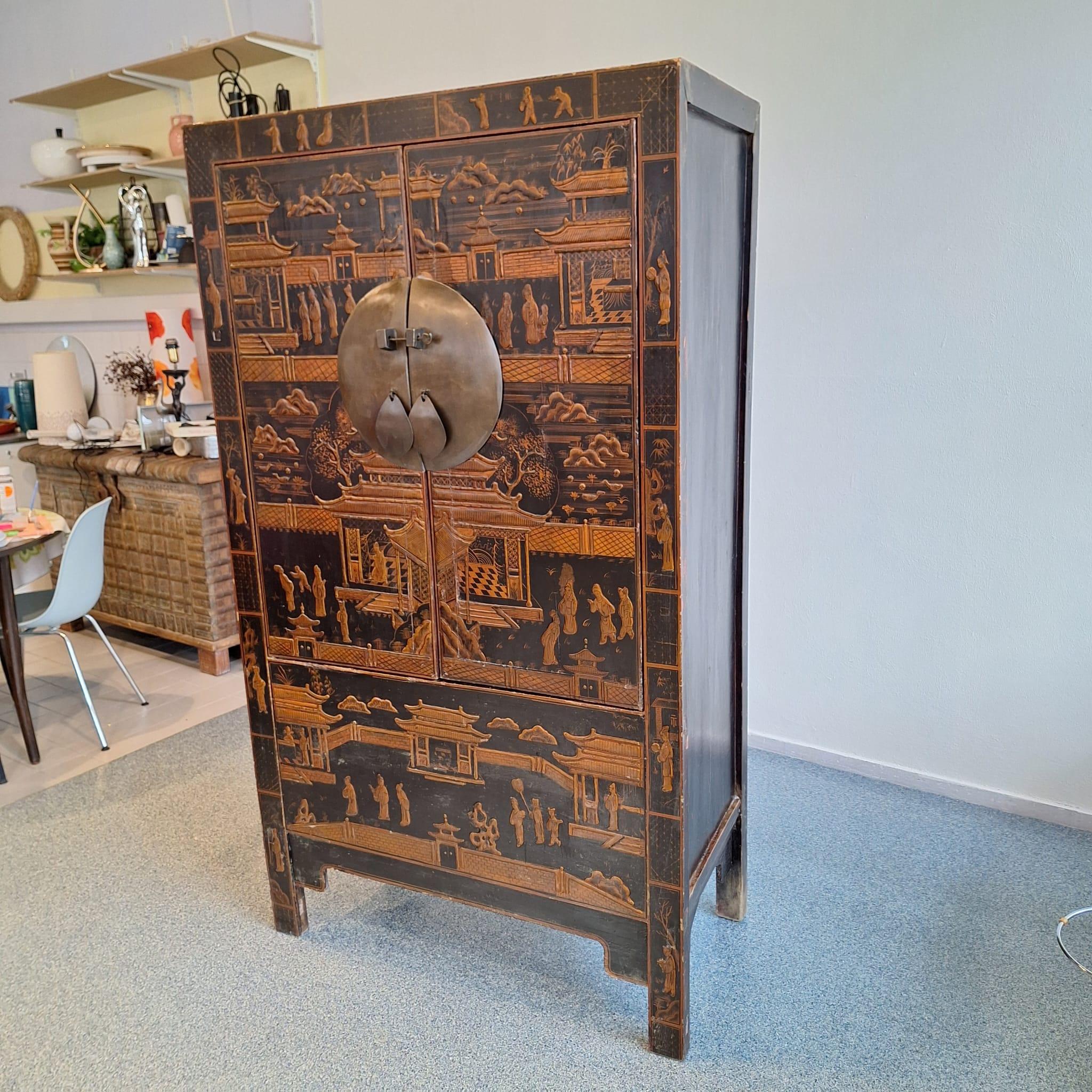 Mobile da sposa cinese alto con motivi rurali in vendita 6