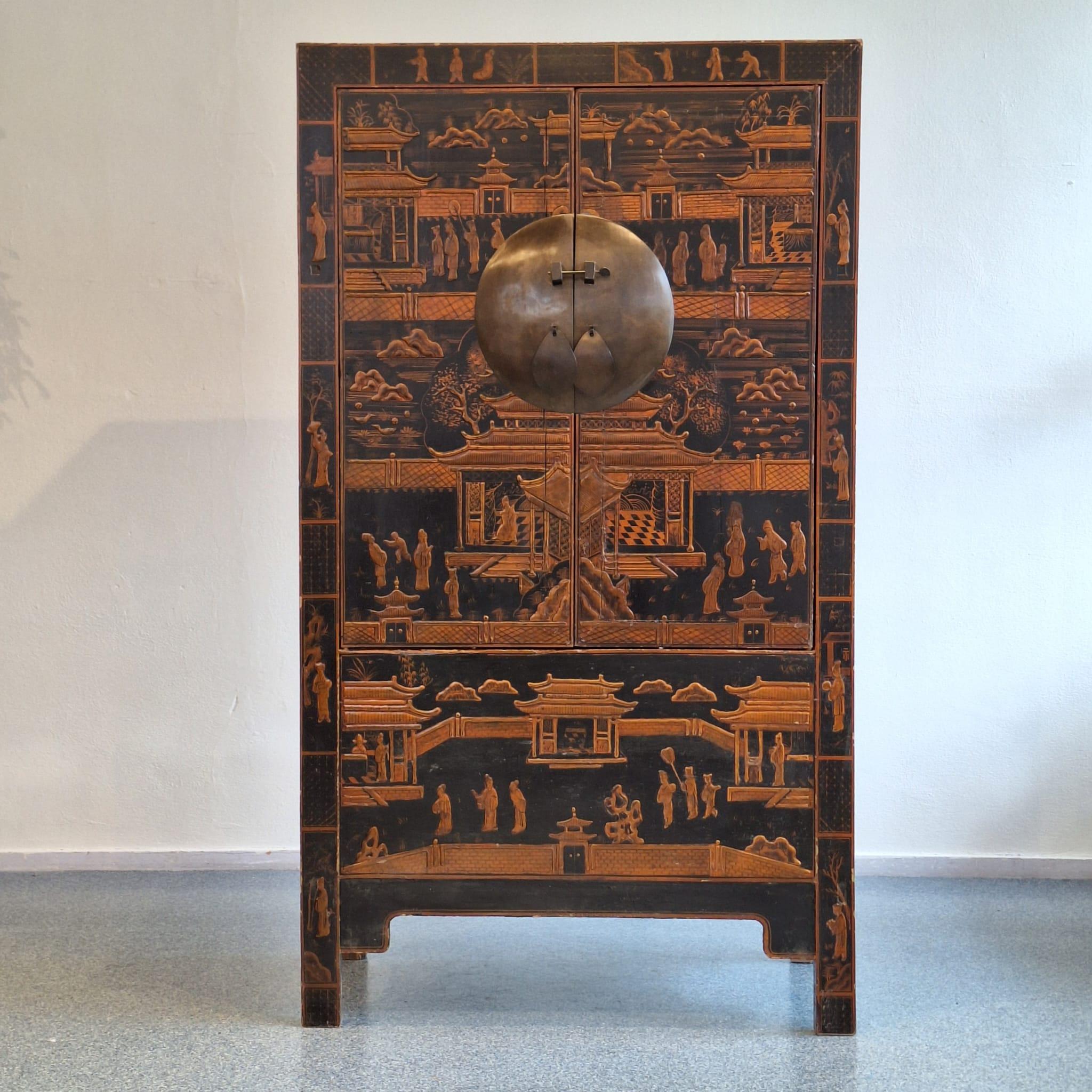 Mobile da sposa cinese alto con motivi rurali in vendita 7