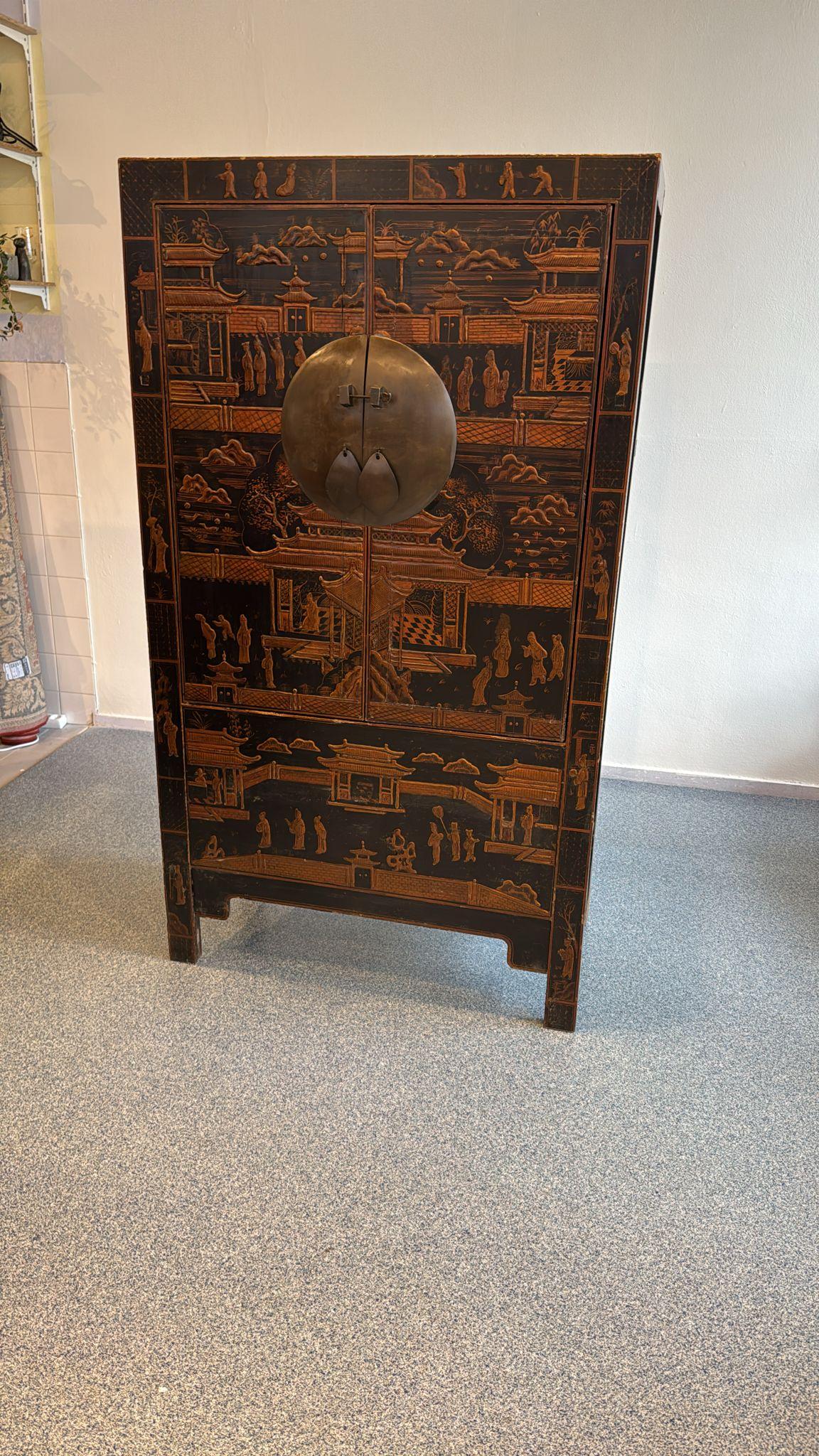 Mobile da sposa cinese alto con motivi rurali in vendita 2