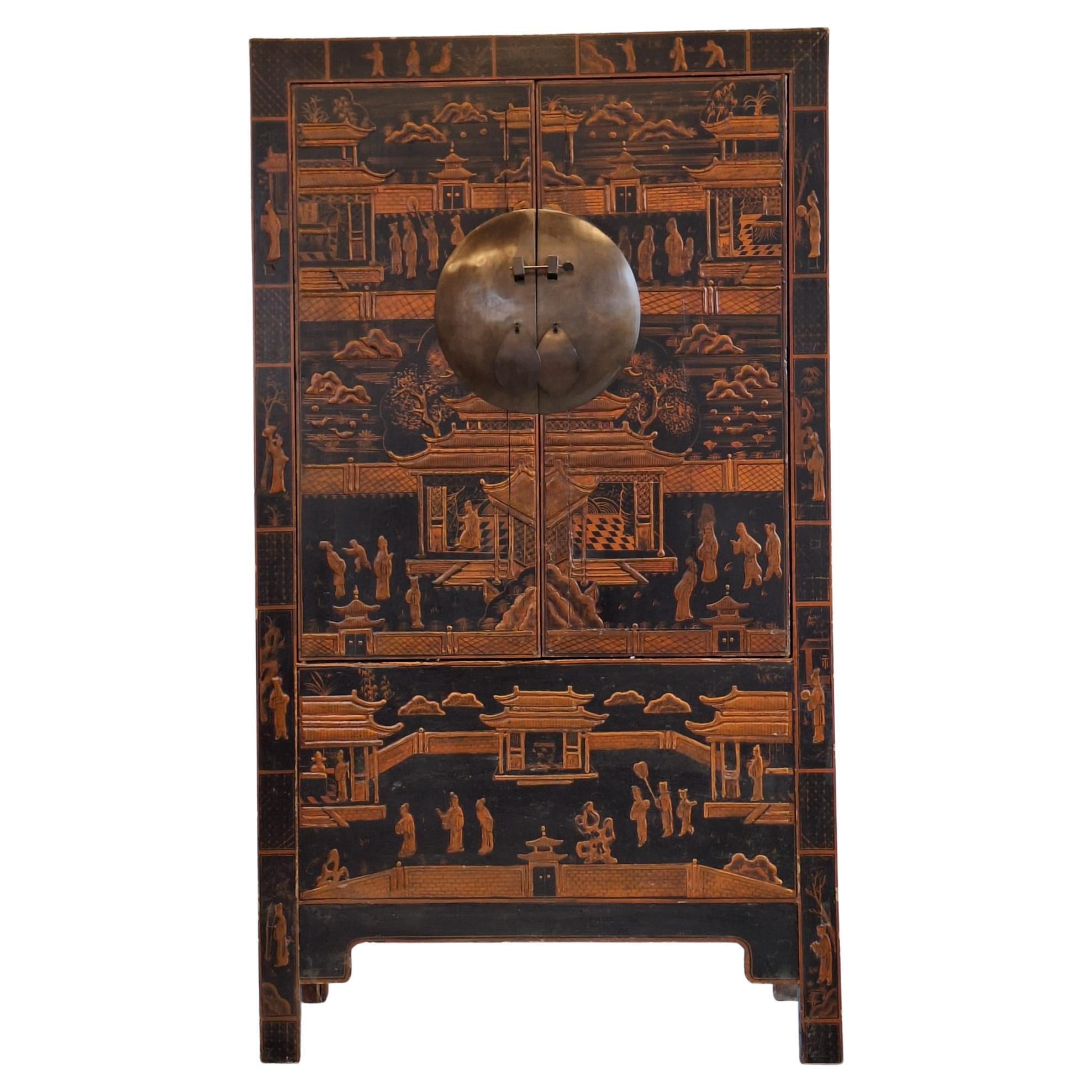 Mobile da sposa cinese alto con motivi rurali in vendita