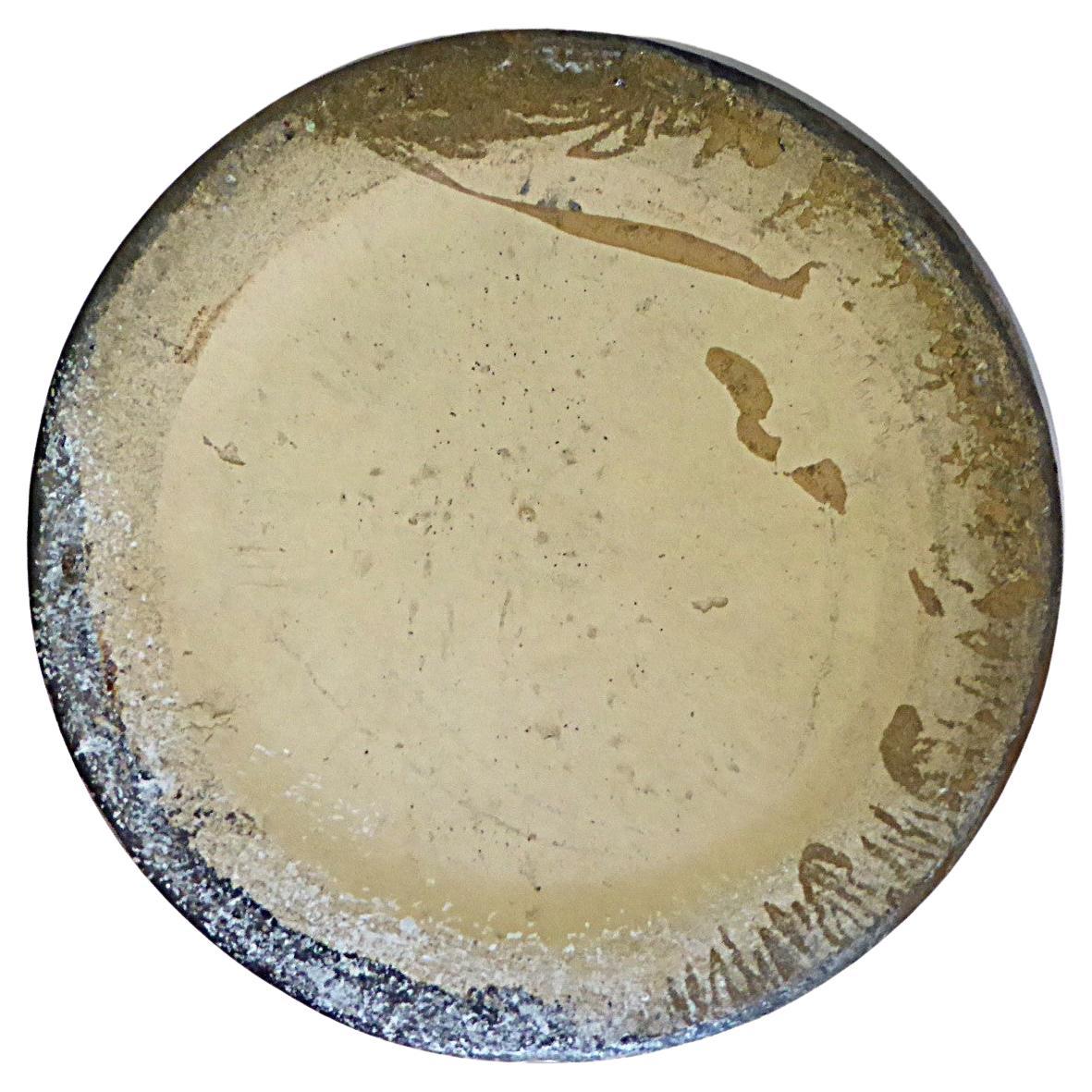 Vaso da terra alto con smalto lavico al cioccolato in ceramica anni '40 USA in vendita 6