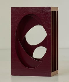 Großer kreisförmiger Würfel Serie 12 Wandskulptur aus Birkensperrholz von Kristine Engelbrec