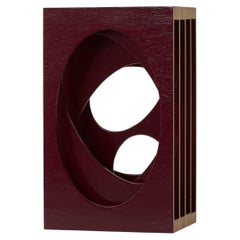 Großer kreisförmiger Würfel Serie 12 Wandskulptur aus Birkensperrholz von Kristine Engelbrec