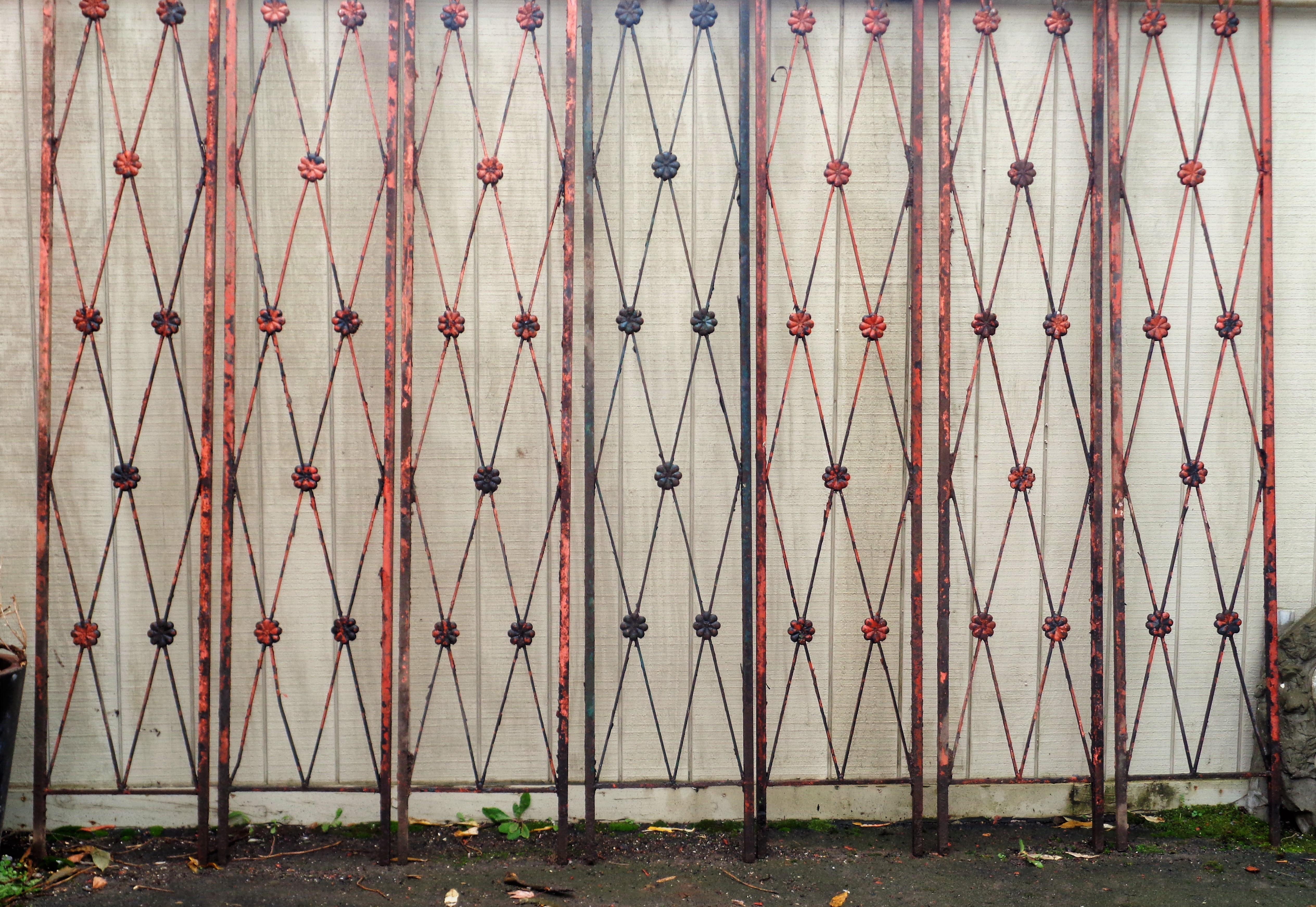 American  Classical Directoire Style Architectural Iron Panels, 1920-1930 For Sale