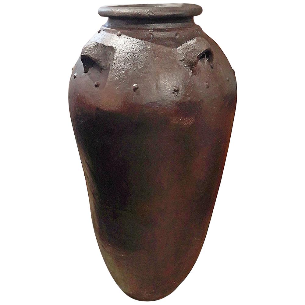 Tall Clay Jar from Indonesia