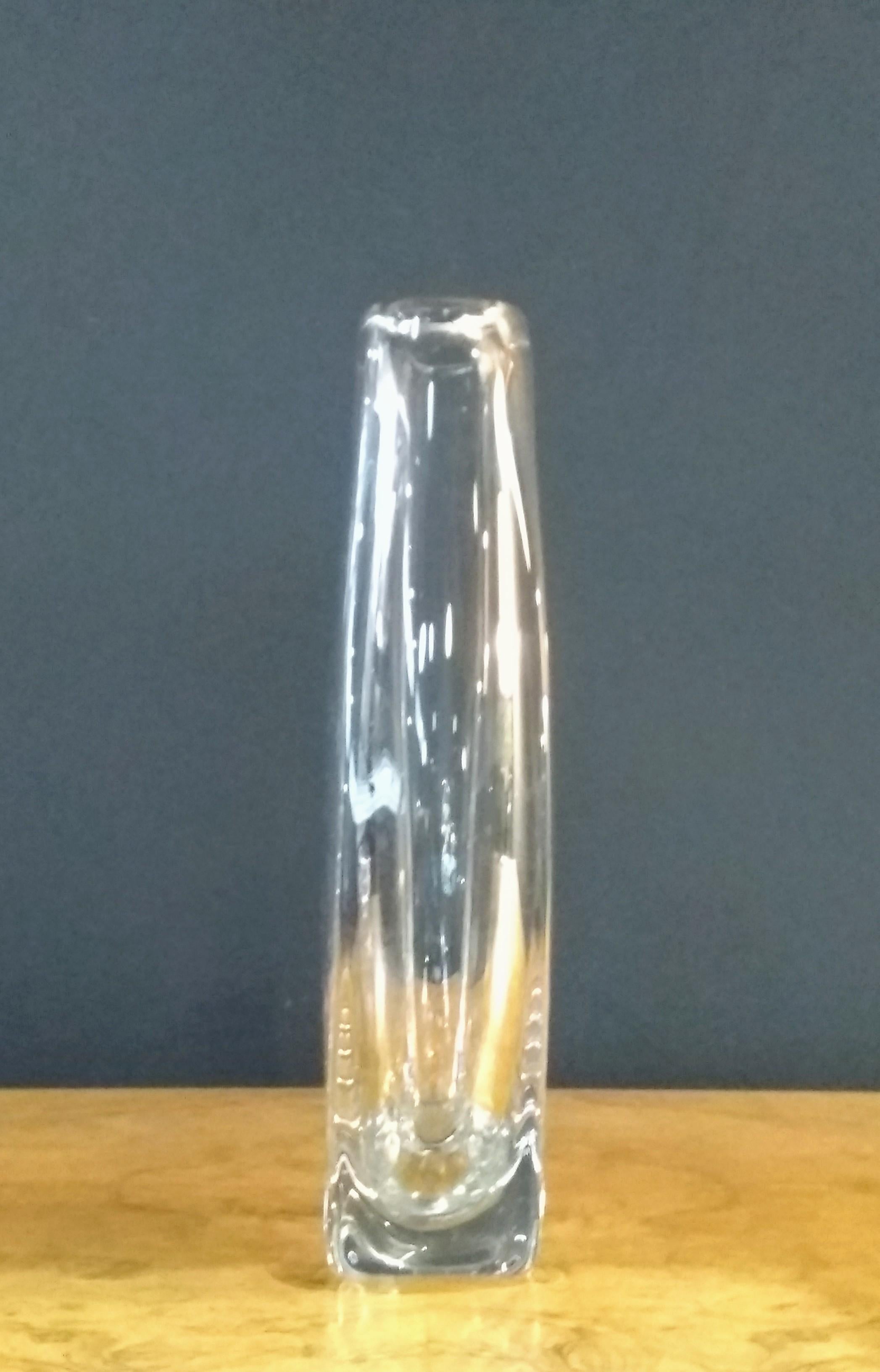 orrefors sweden crystal vase