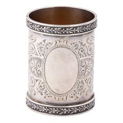 Antique Tall Coin Silver Napkin Ring
