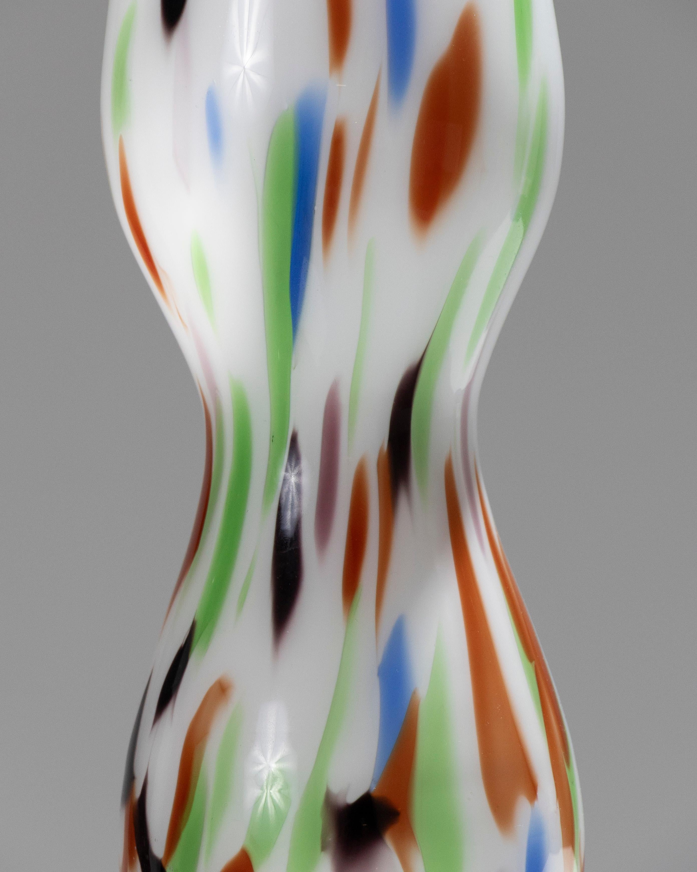 Tall Colored Blown Glass Vase, 1960s in vendita 2