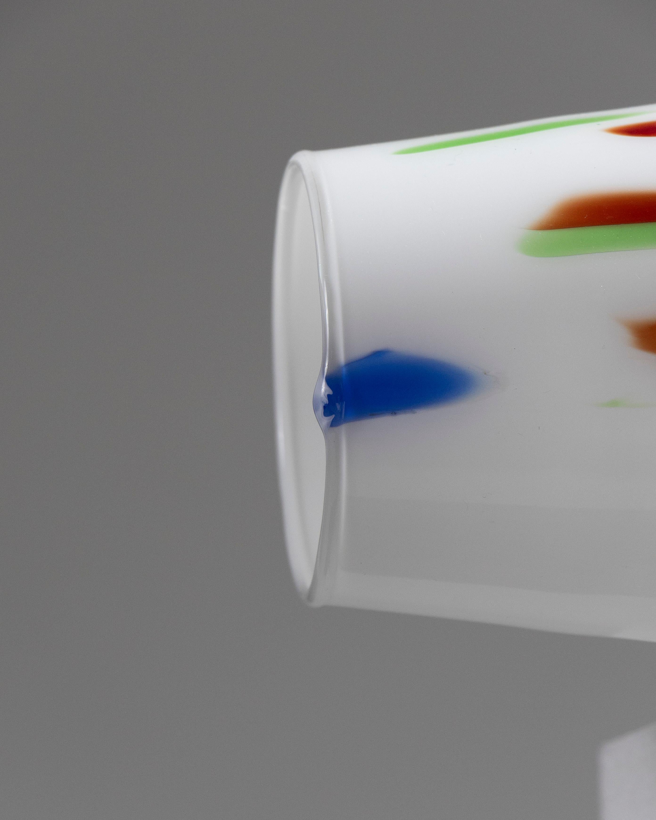 Tall Colored Blown Glass Vase, 1960s in vendita 3