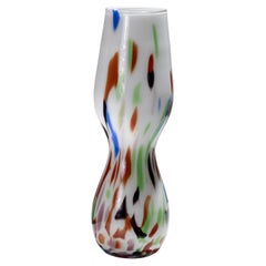 Tall Colored Blown Glass Vase, 1960s