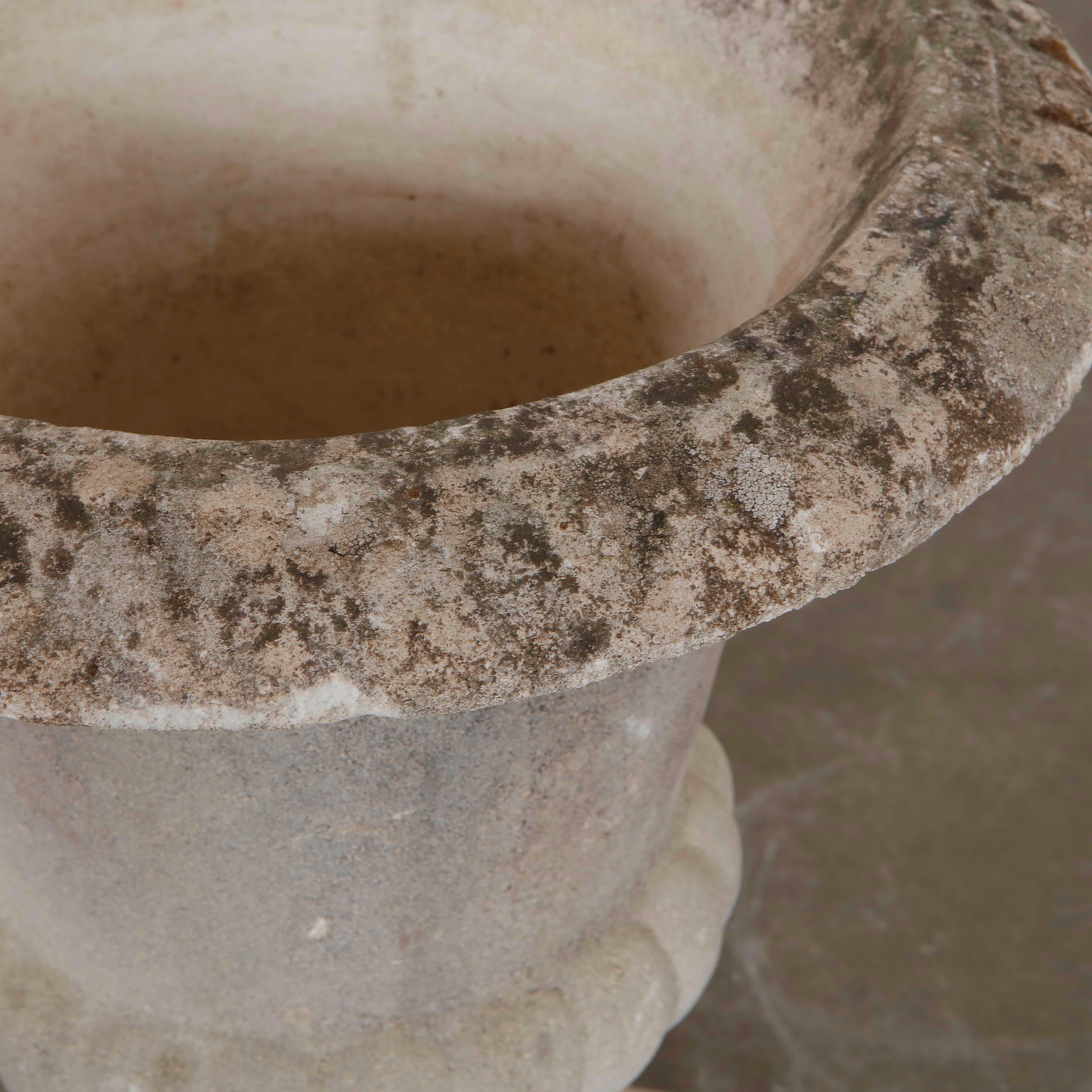 Tall Concrete Urn Planter For Sale 2