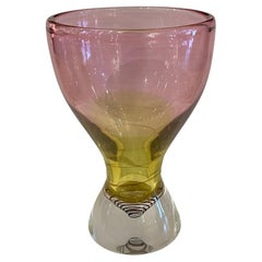 Tall Contemporary Glass Vase by Waterford Glass Evolution Line England