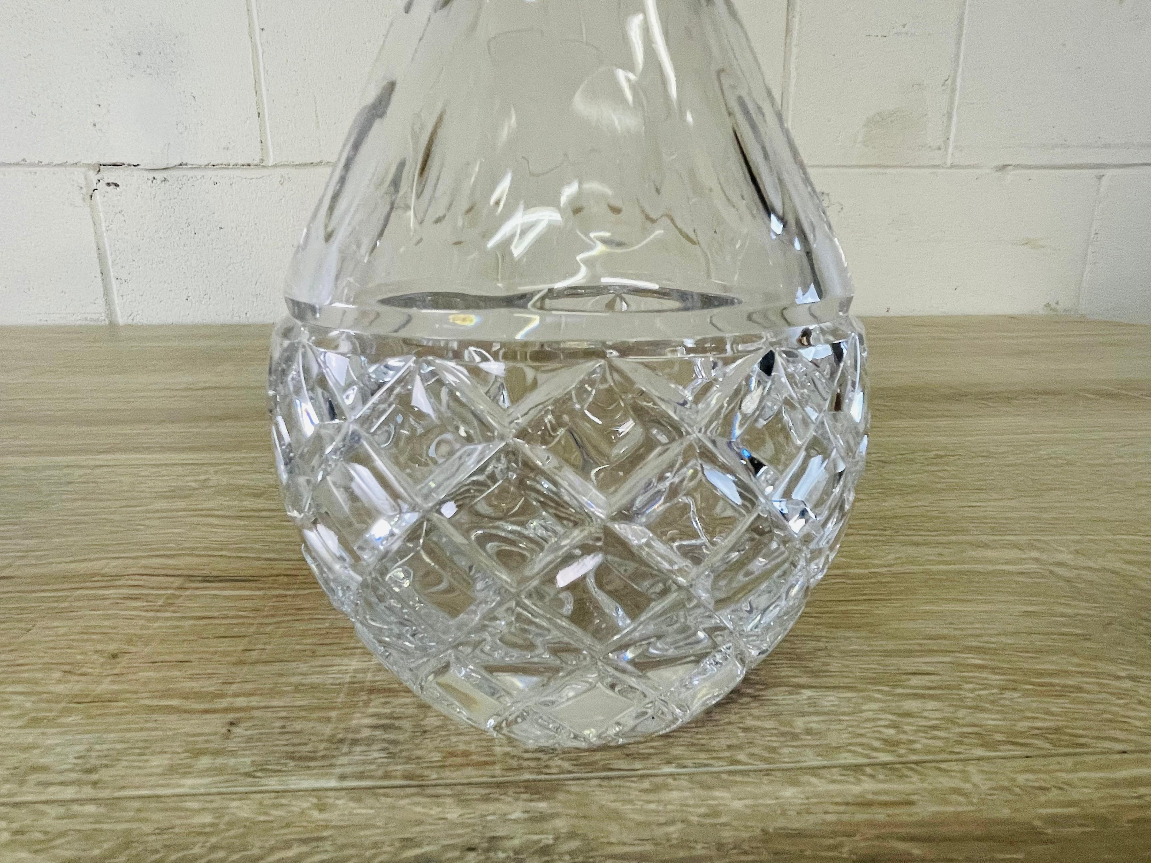 round crystal decanter