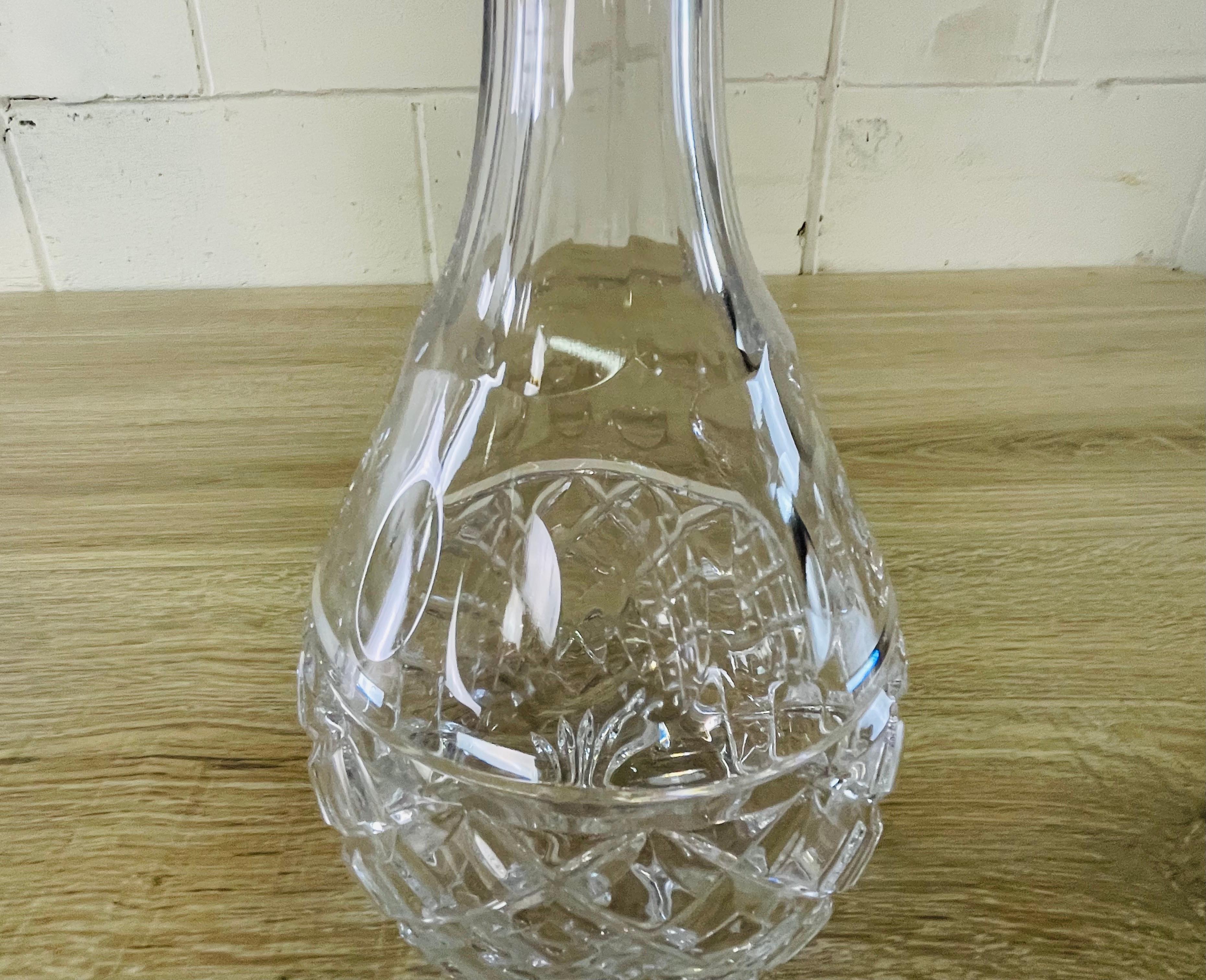 tall crystal decanter
