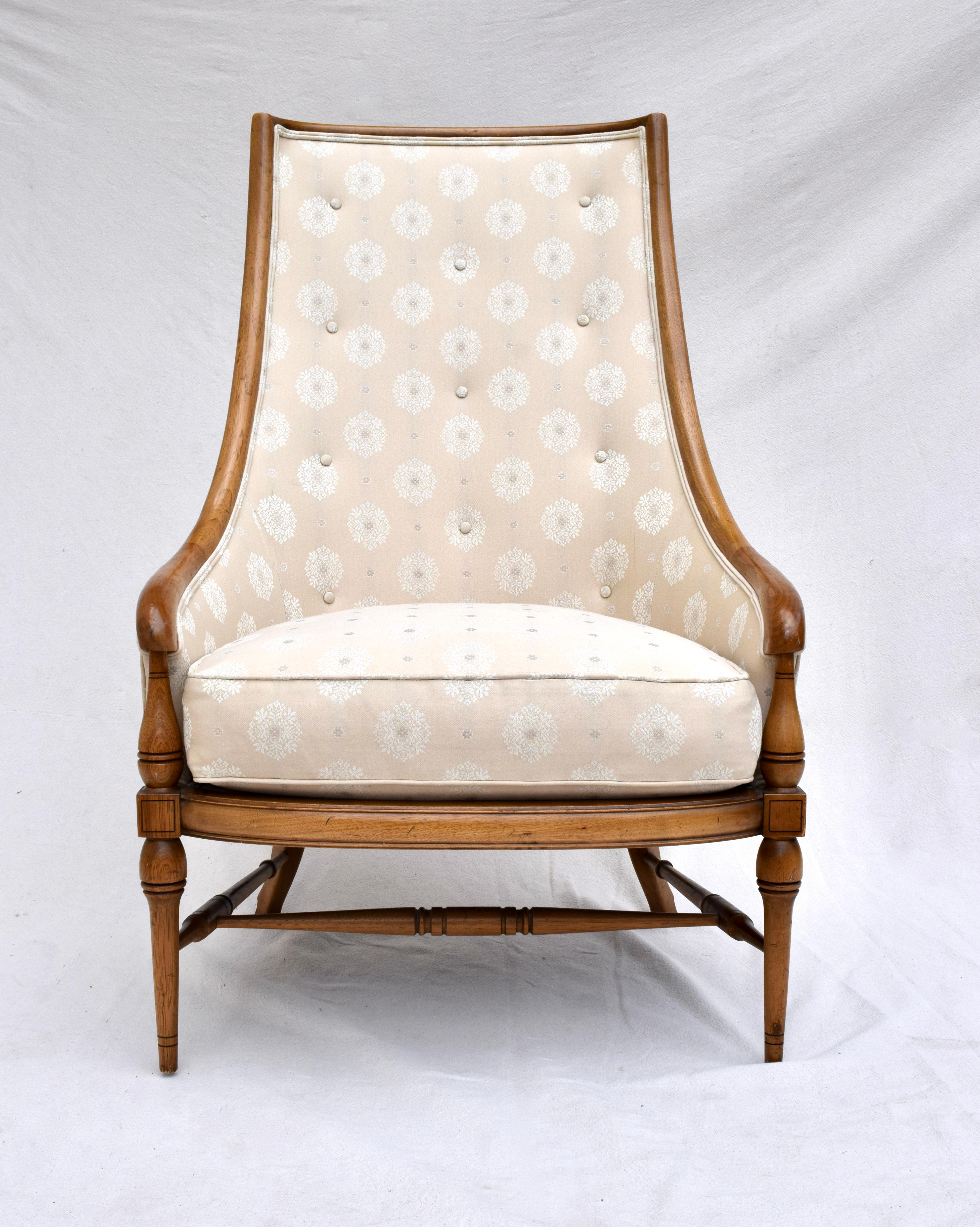 Chaises longues à dossier incurvé par Tomlinson, paire Bon état - En vente à Southampton, NJ