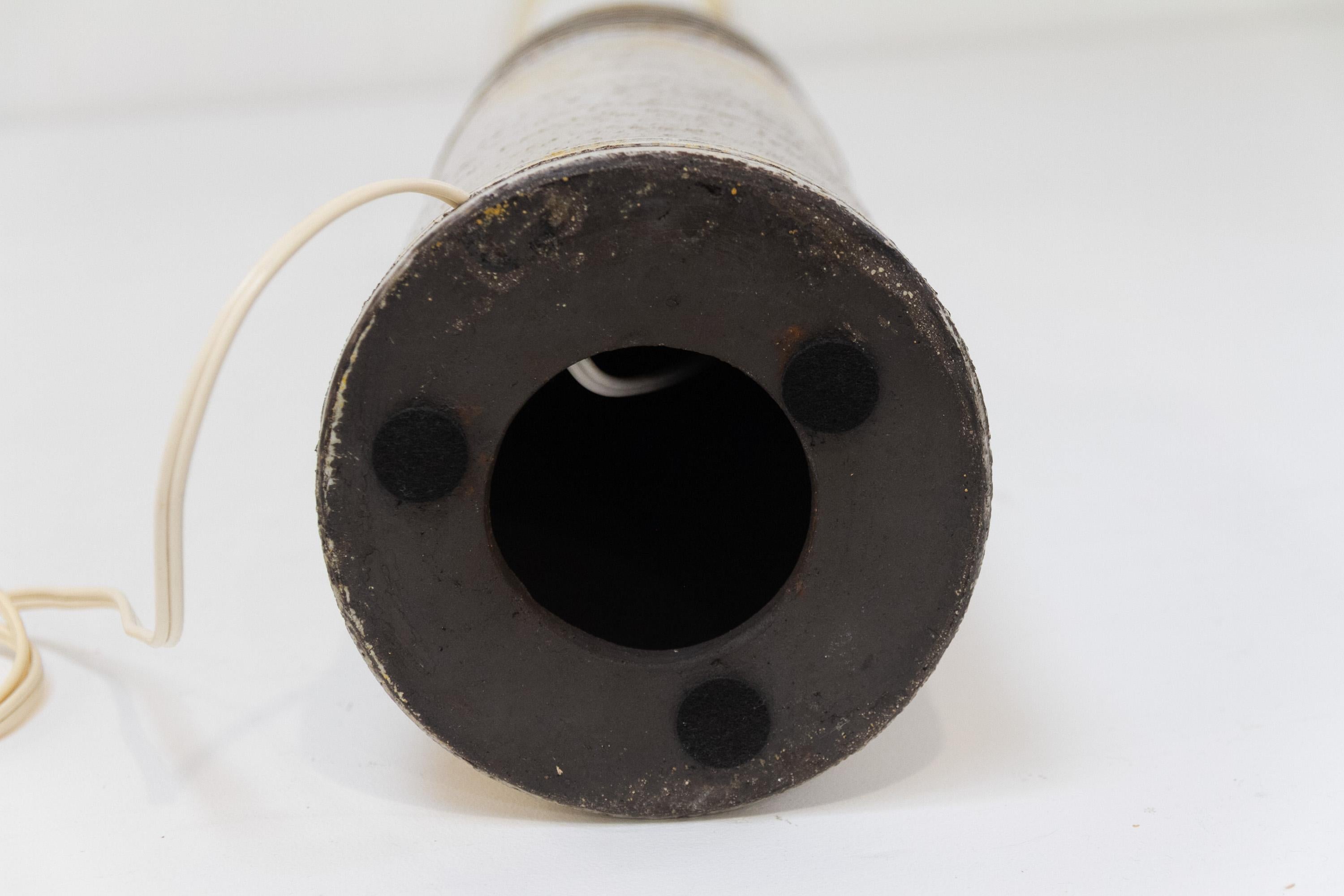 Grande lampe de table danoise en grès du milieu du siècle par Frimann, 1970. en vente 11